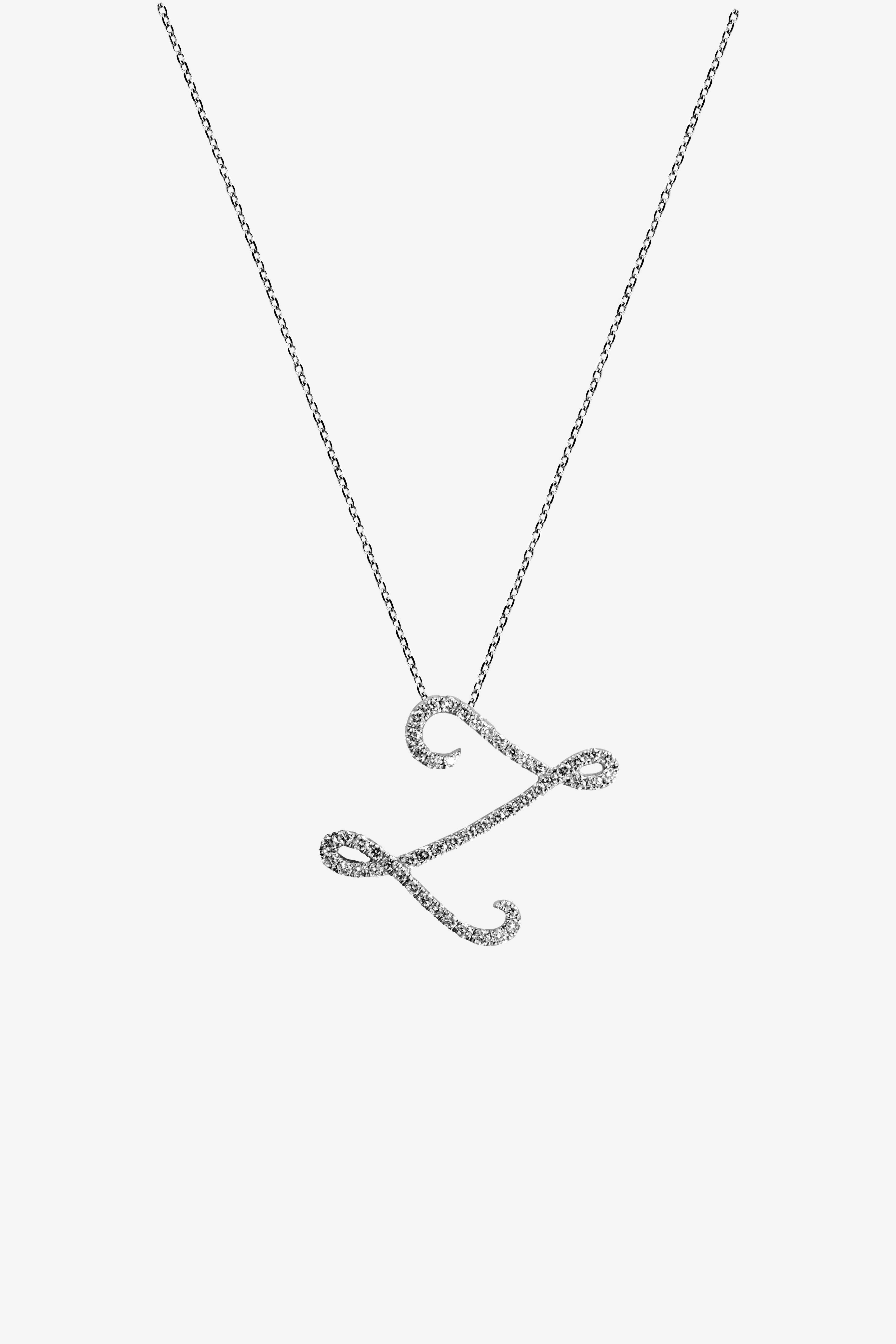 Pavé Initial Pendant – Z