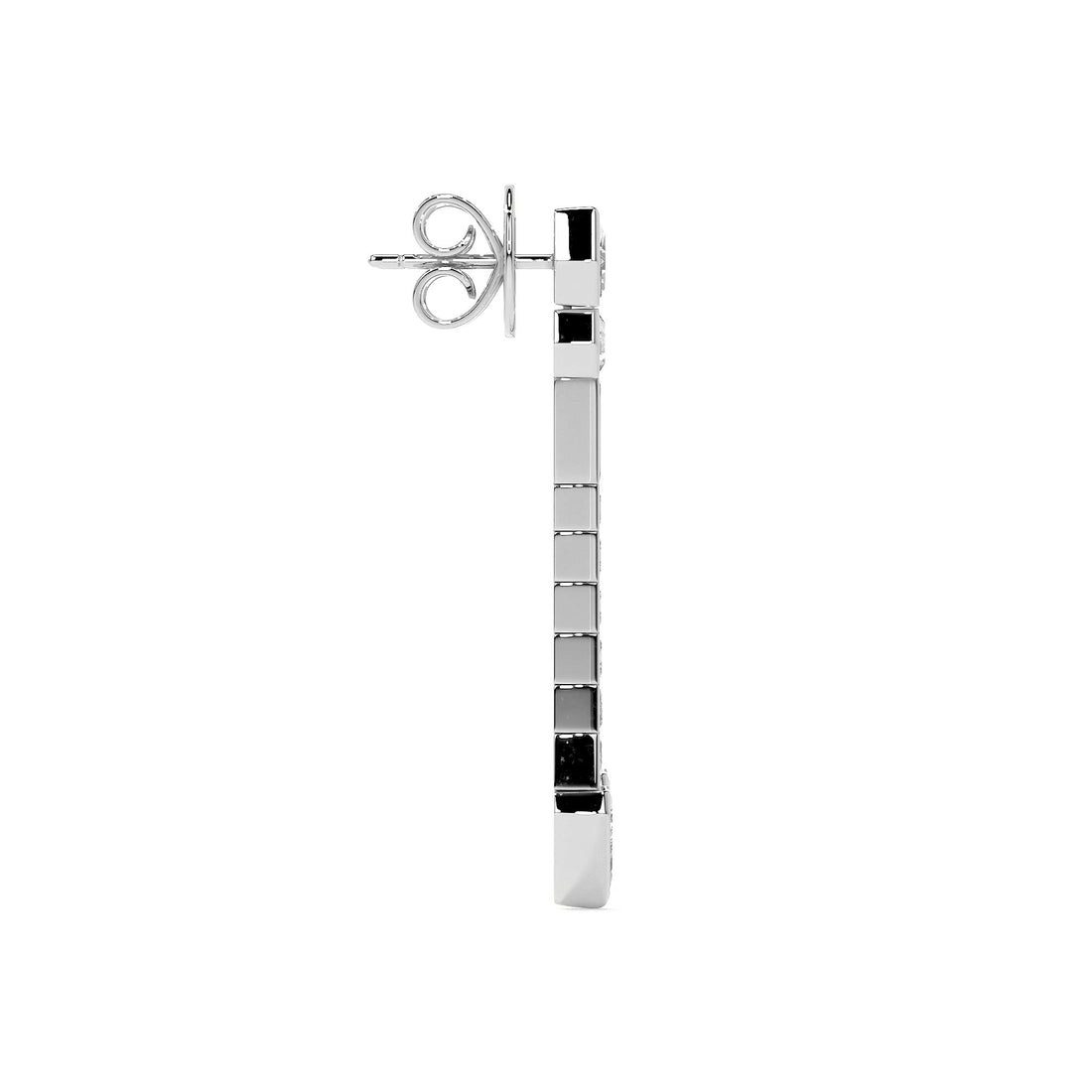 Hexa Apex Diamond Drop Earrings
