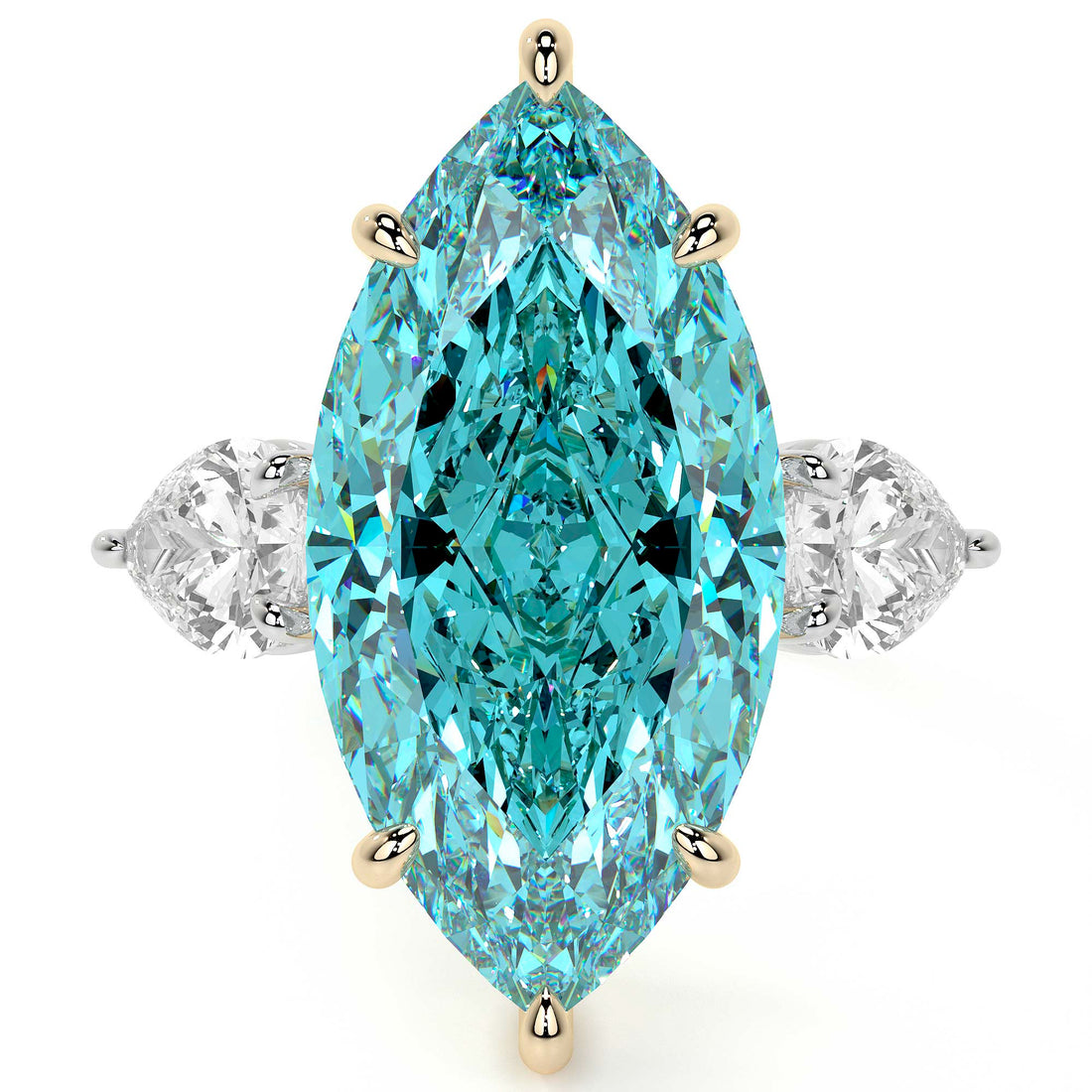 Diana Marquise Blue Diamond Ring