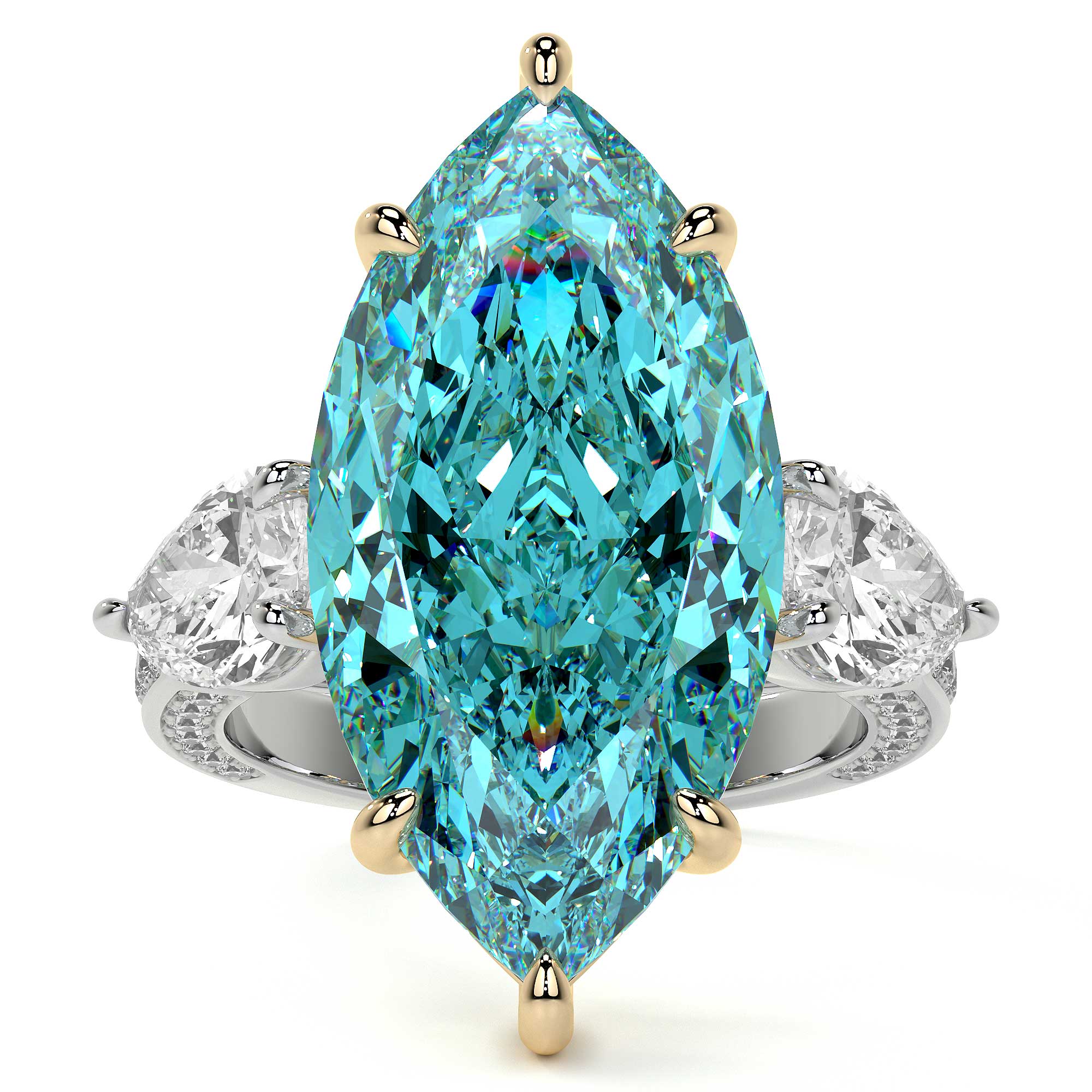 Diana Marquise Blue Diamond Ring