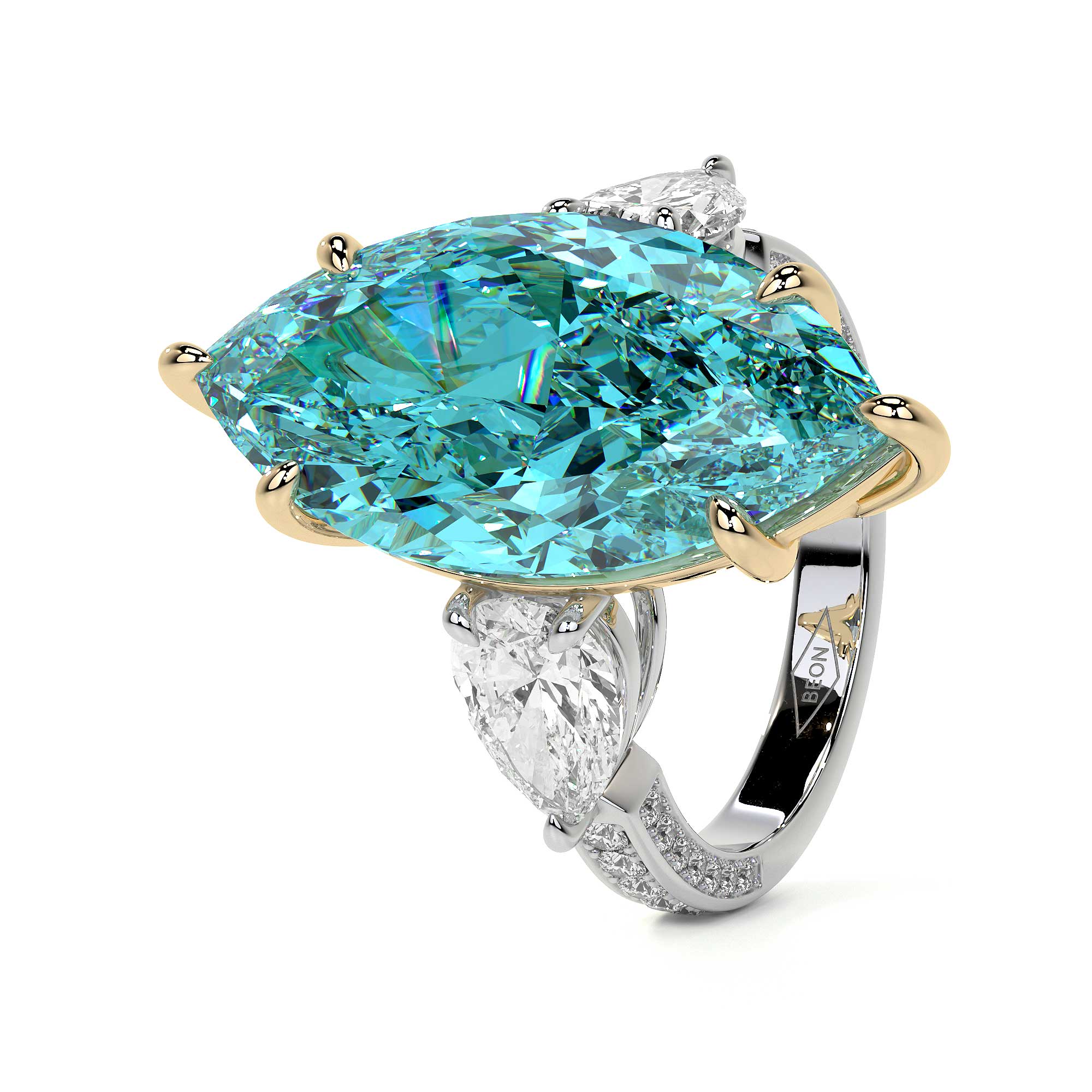 Diana Marquise Blue Diamond Ring
