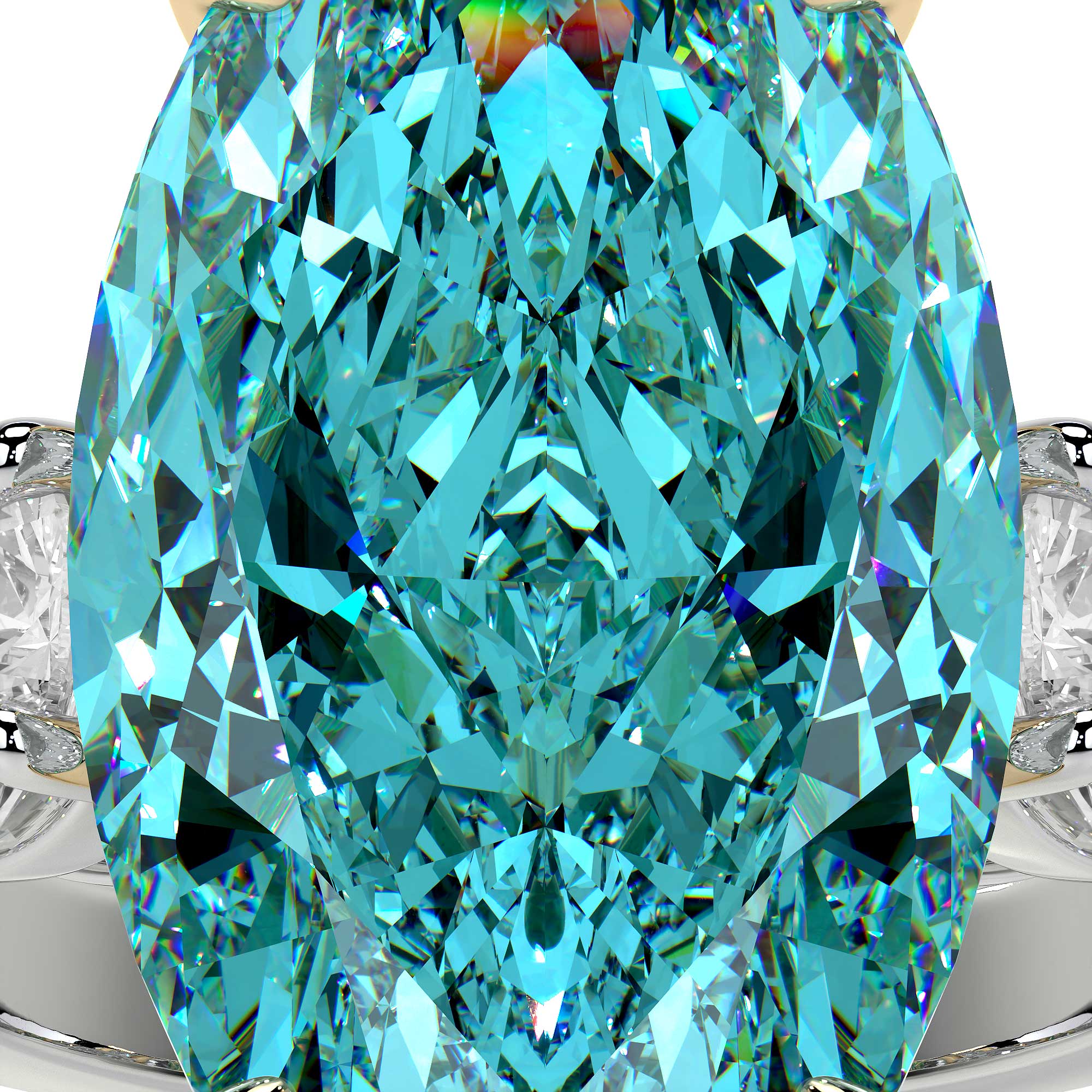 Diana Marquise Blue Diamond Ring
