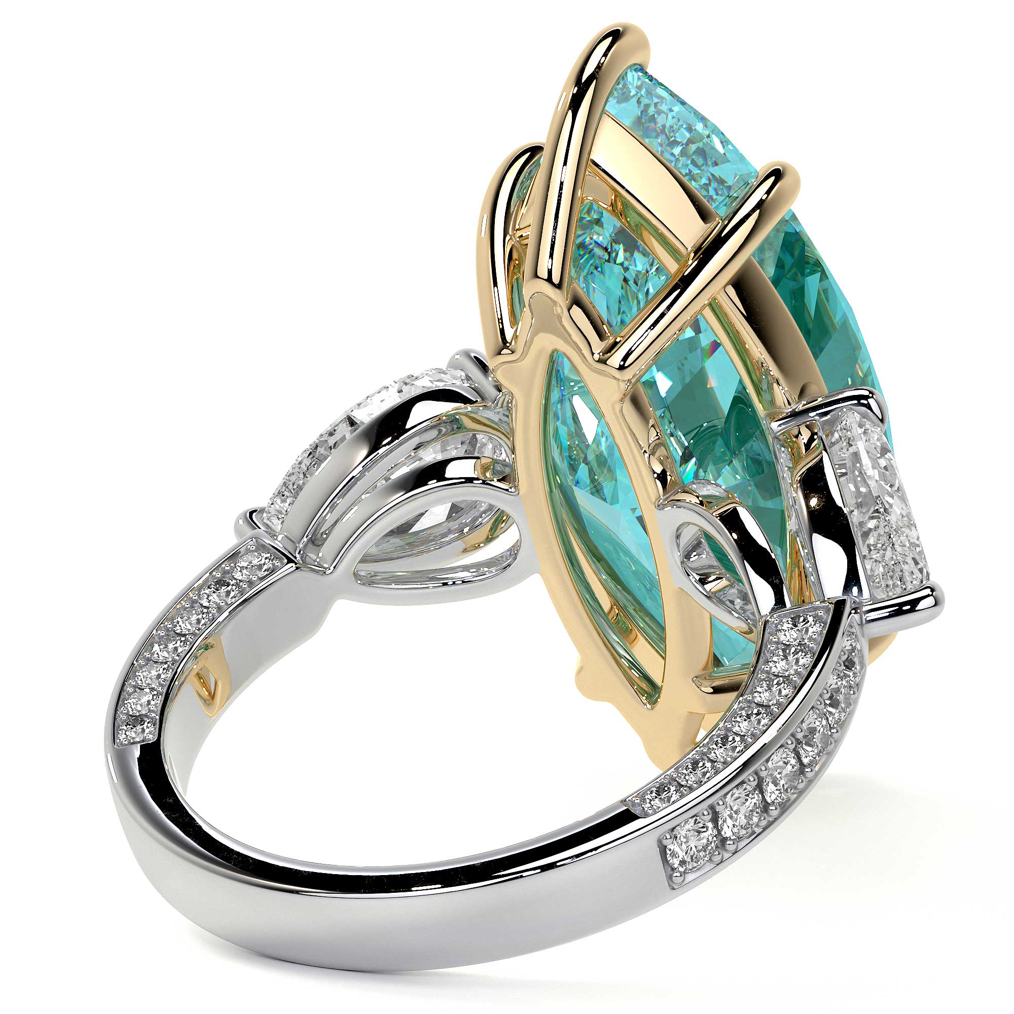 Diana Marquise Blue Diamond Ring