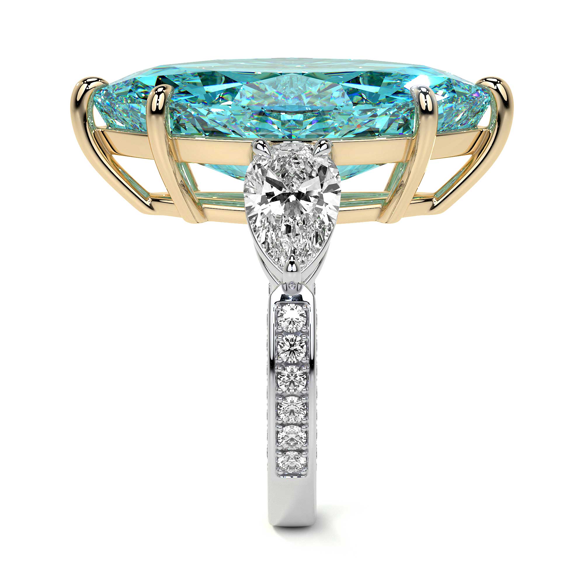 Diana Marquise Blue Diamond Ring