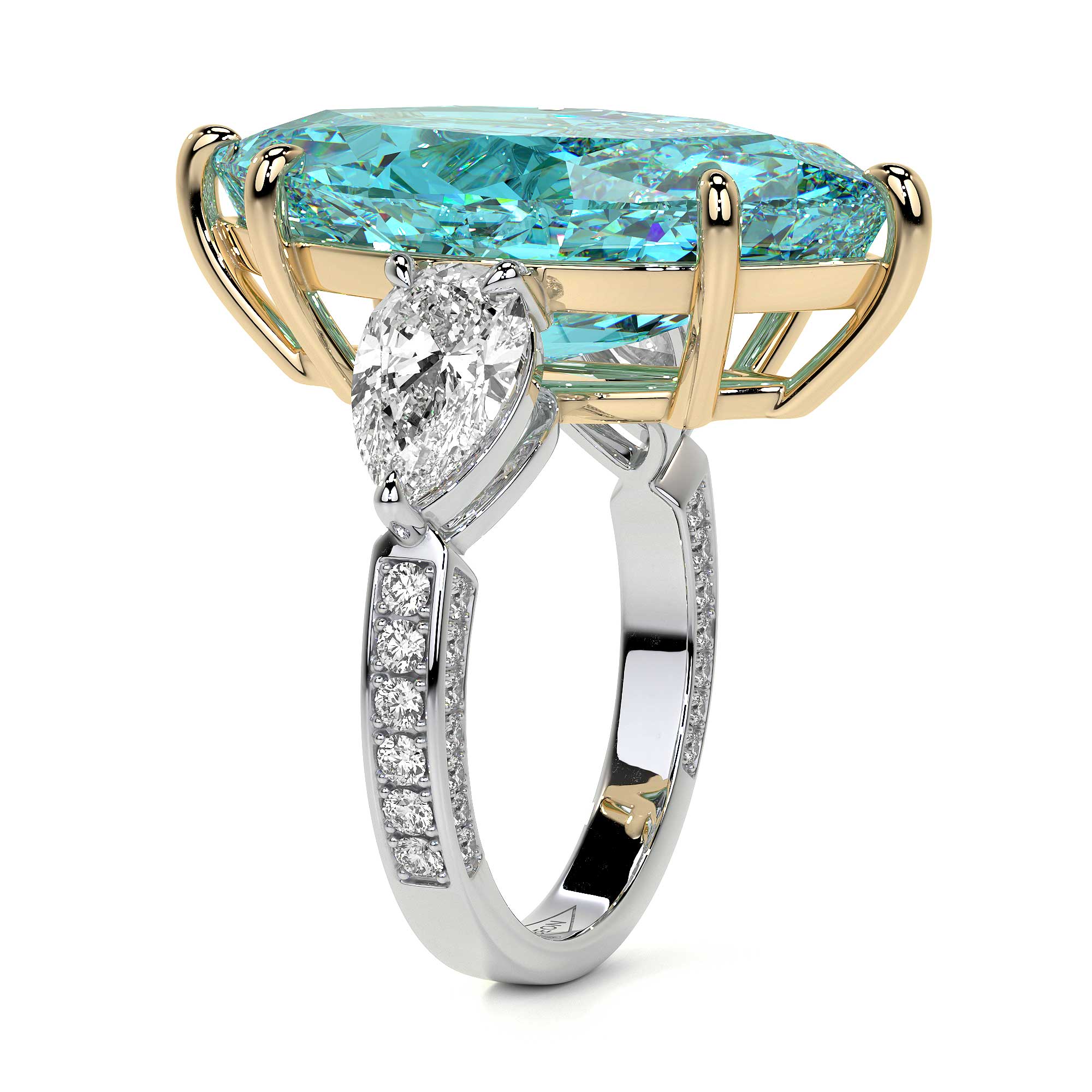Diana Marquise Blue Diamond Ring