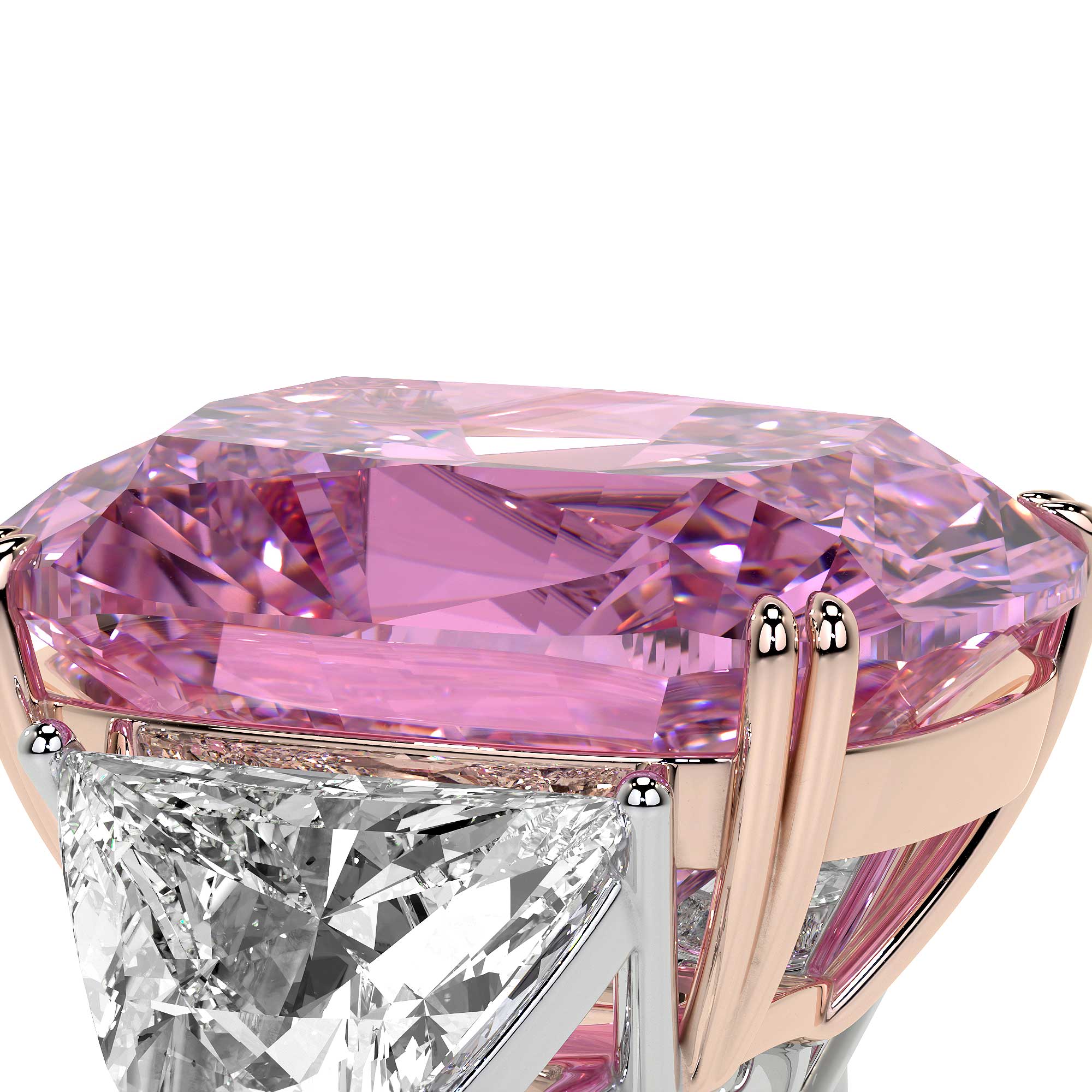 Josephine Cushion Pink Diamond Ring
