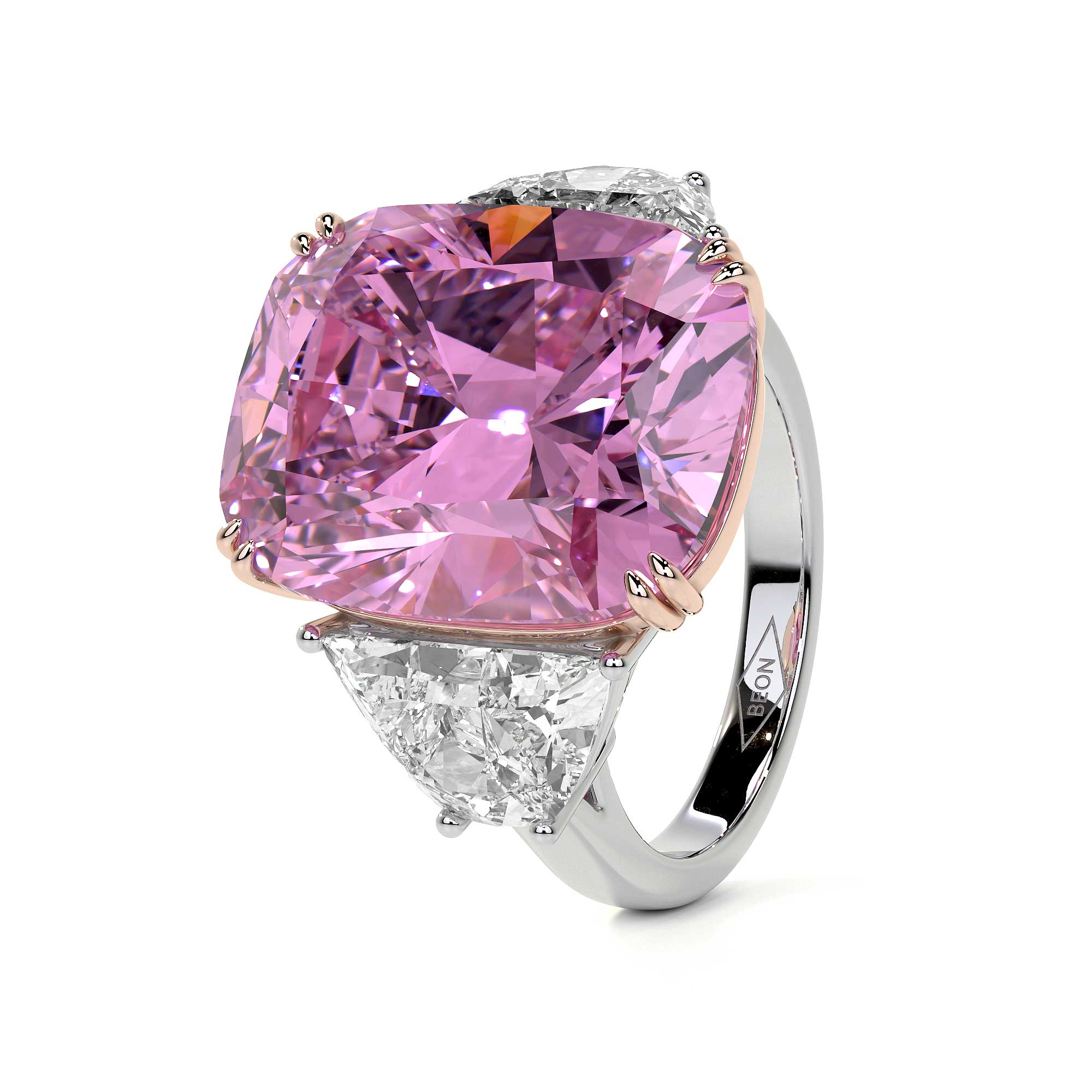 Josephine Cushion Pink Diamond Ring