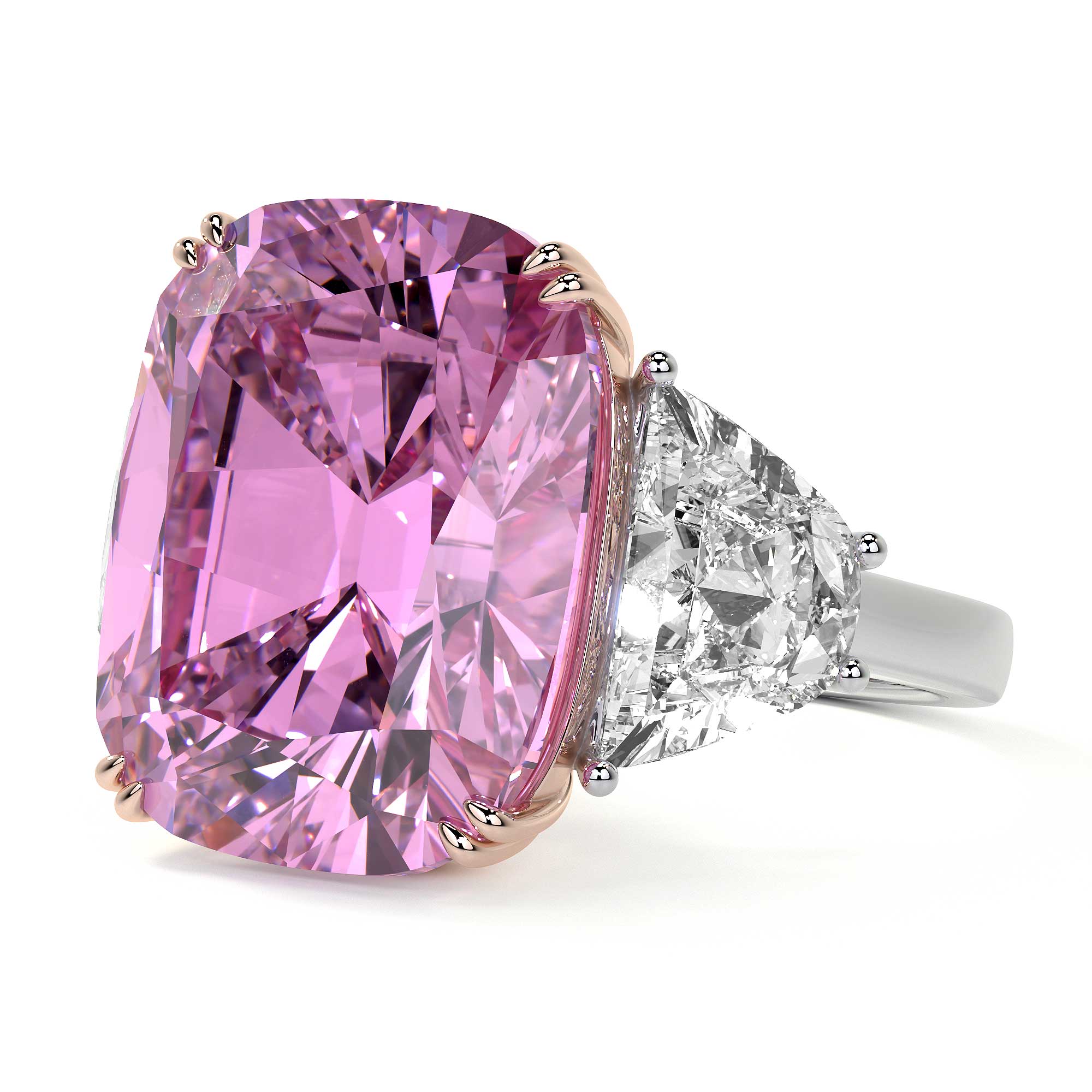Josephine Cushion Pink Diamond Ring