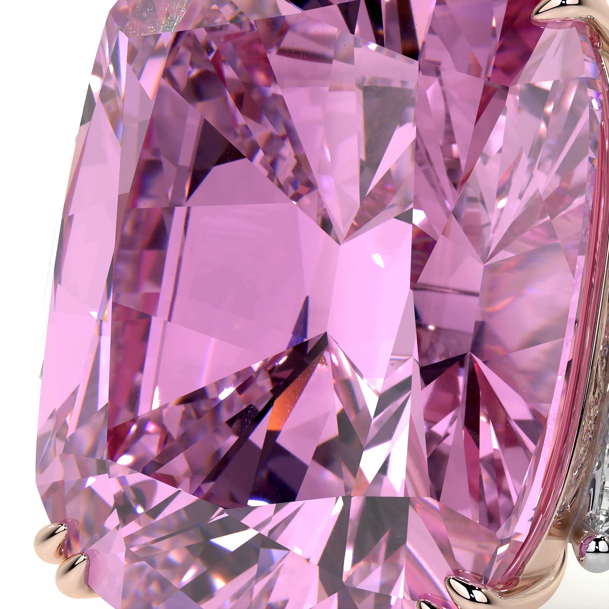 Josephine Cushion Pink Diamond Ring