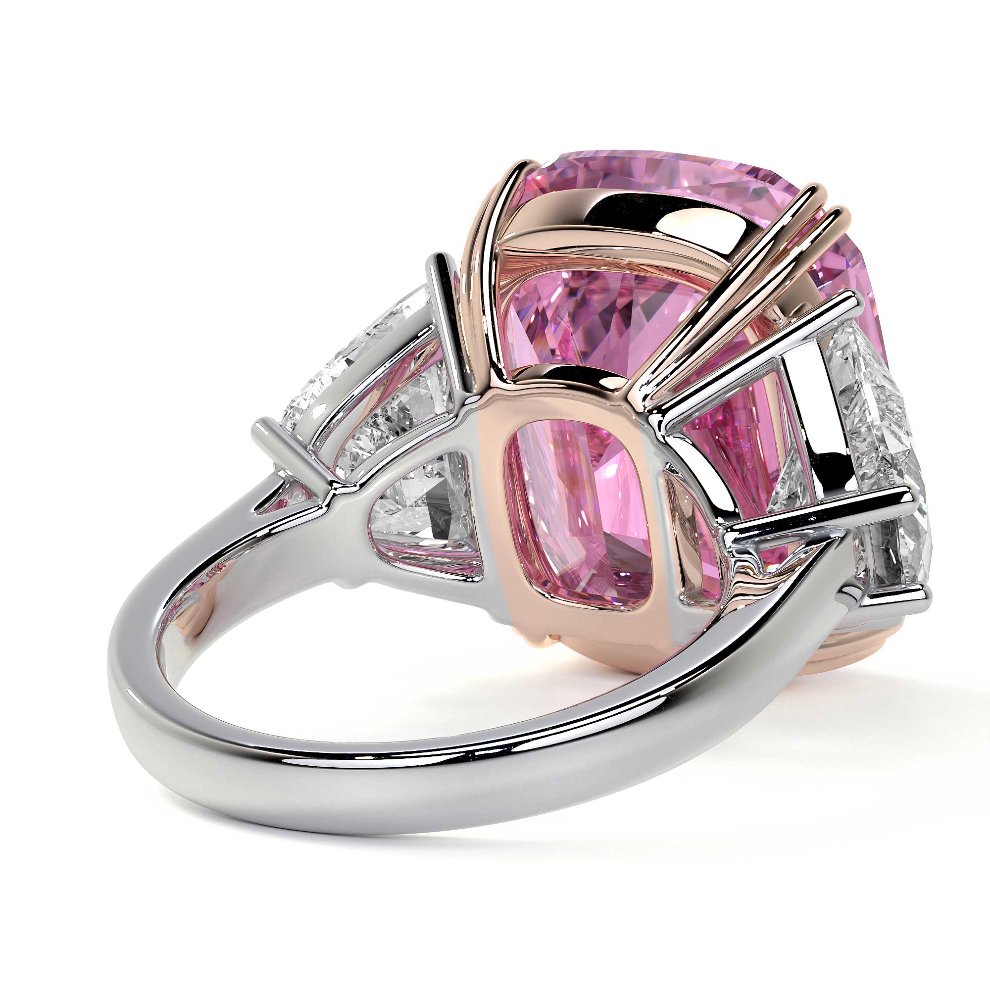 Josephine Cushion Pink Diamond Ring