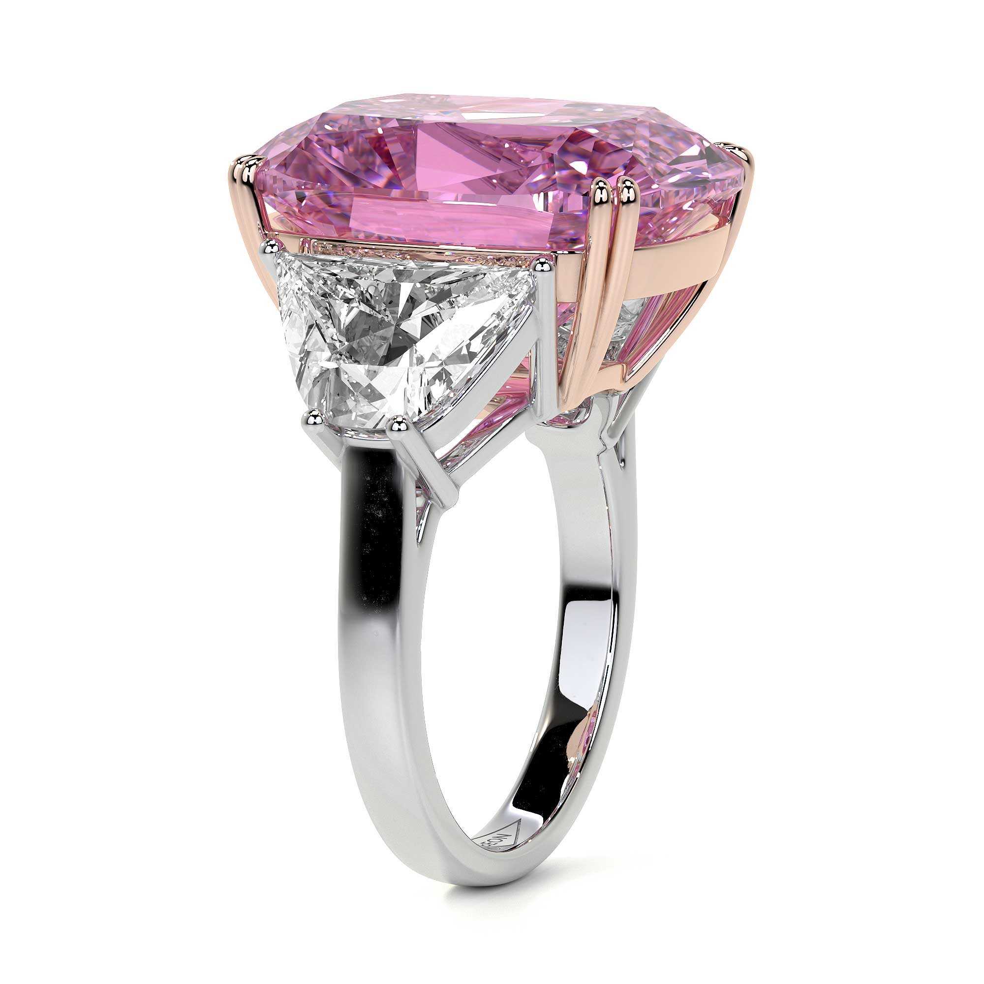 Josephine Cushion Pink Diamond Ring