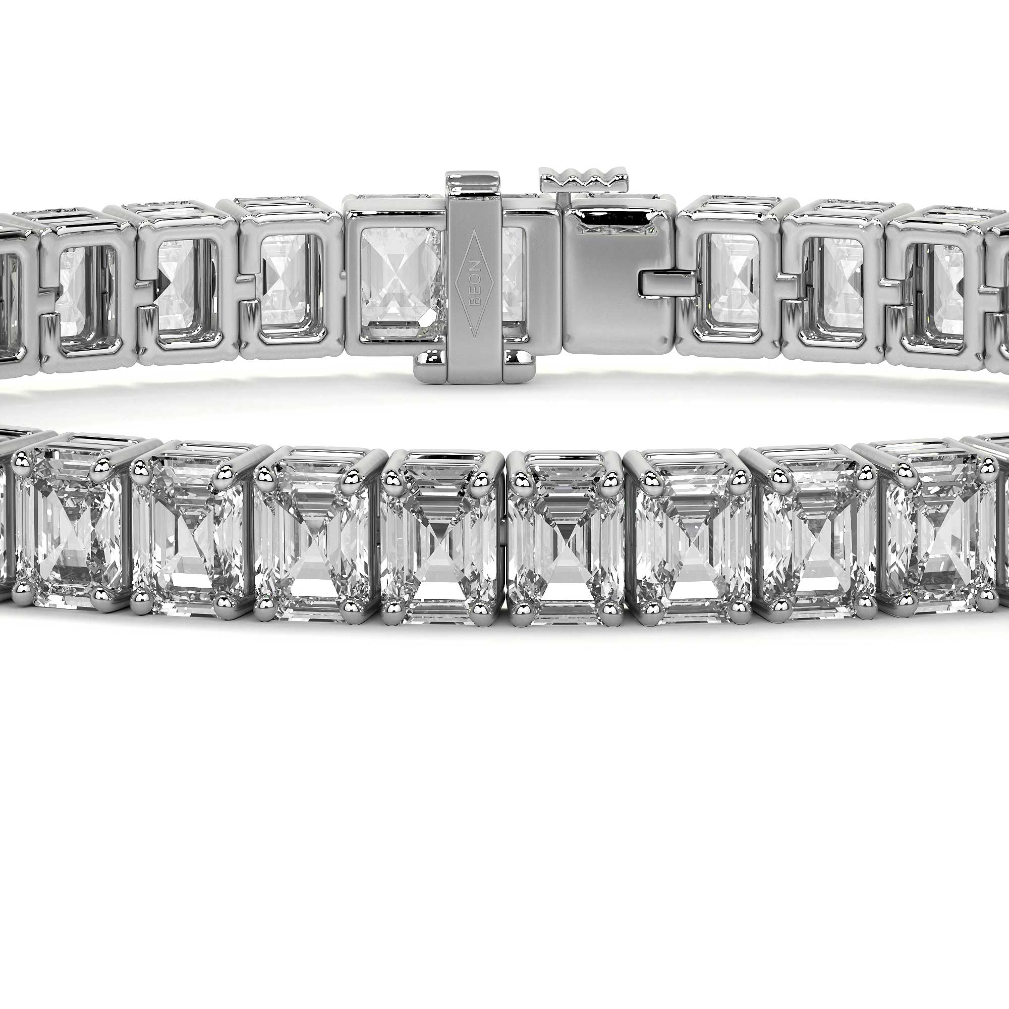 Eternity Emerald Diamond Tennis Bracelet