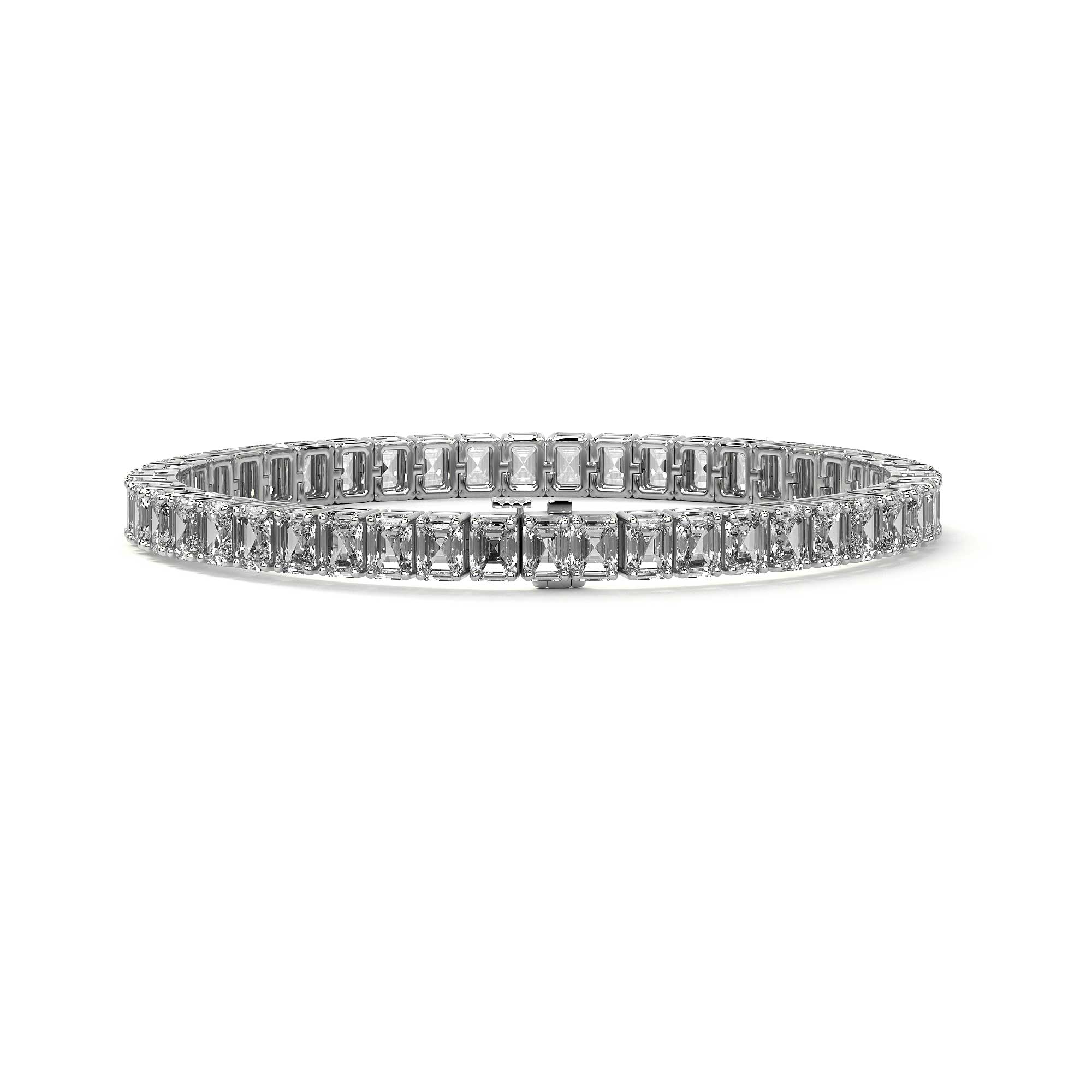 Eternity Emerald Diamond Tennis Bracelet