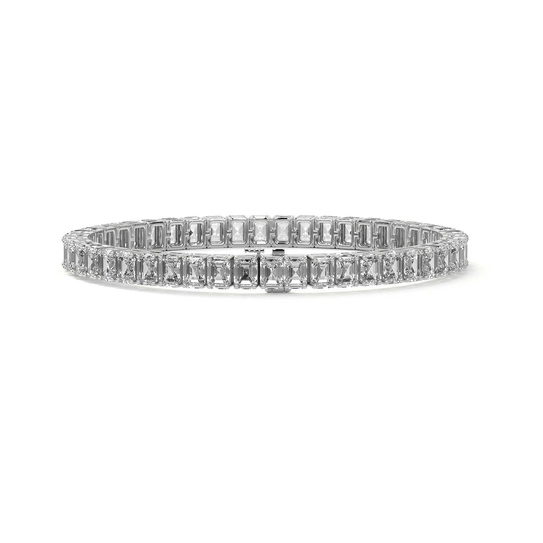 Eternity Emerald Diamond Tennis Bracelet