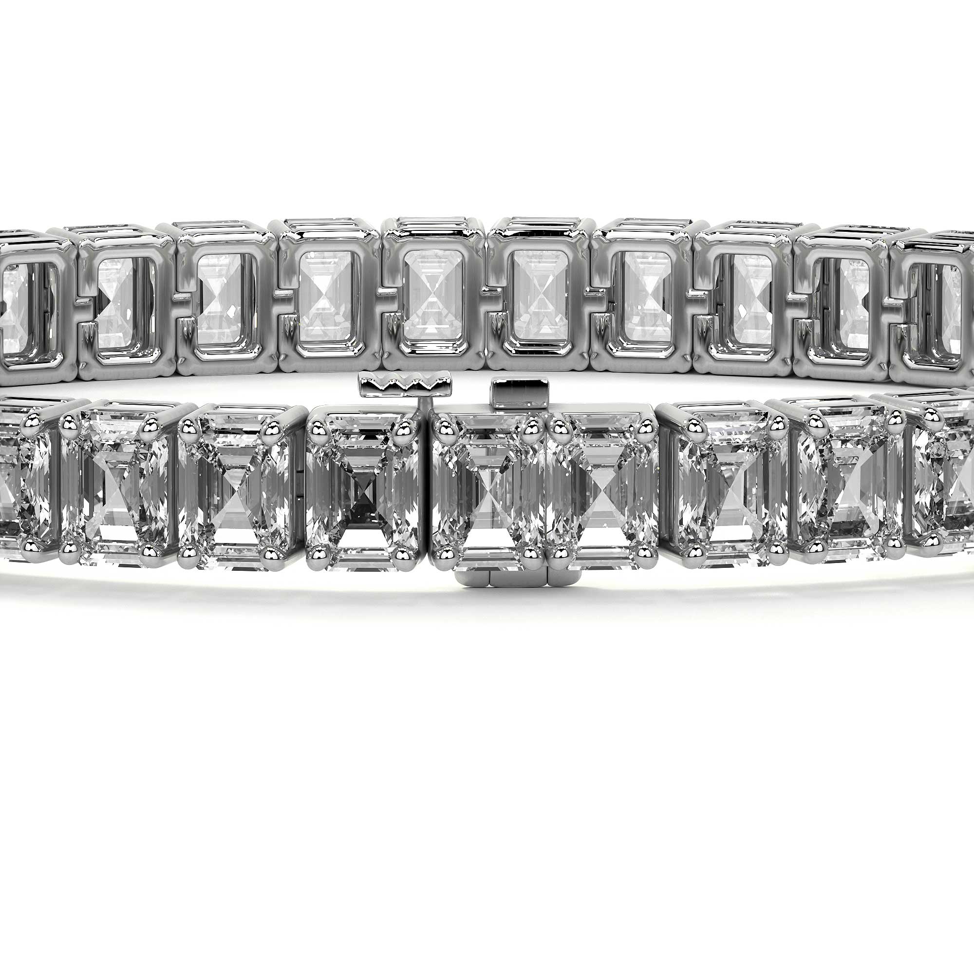Eternity Emerald Diamond Tennis Bracelet