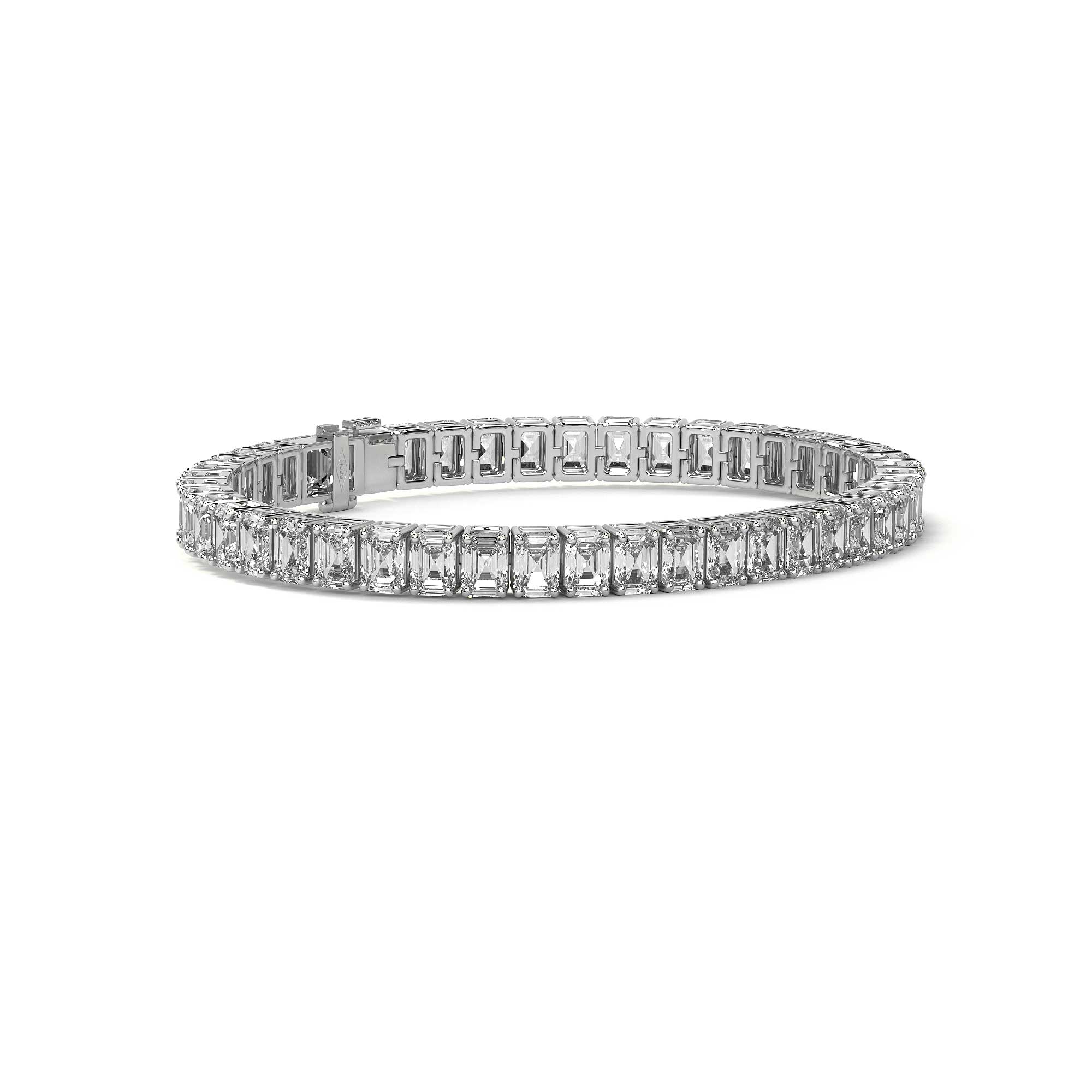 Eternity Emerald Diamond Tennis Bracelet