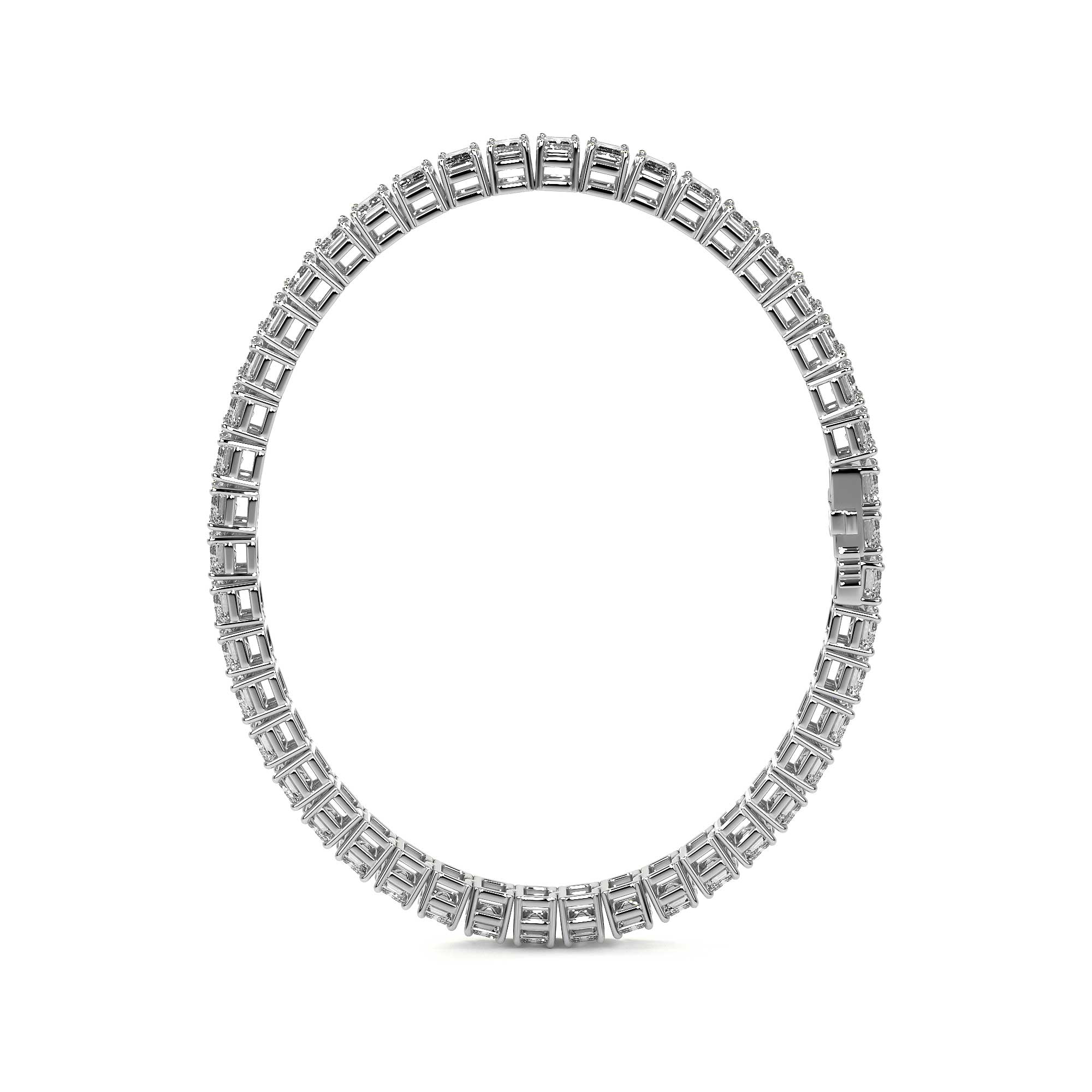 Eternity Emerald Diamond Tennis Bracelet