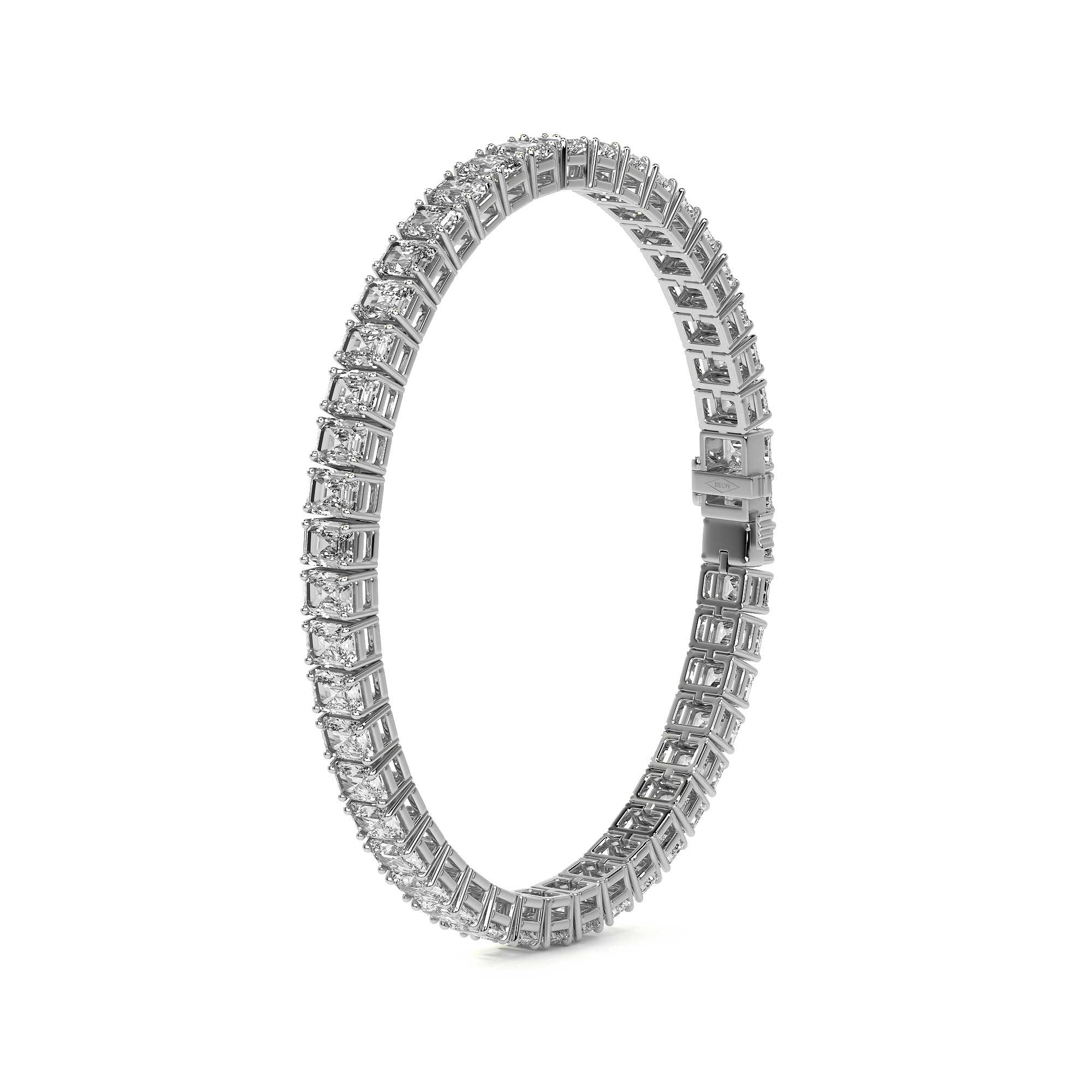 Eternity Emerald Diamond Tennis Bracelet