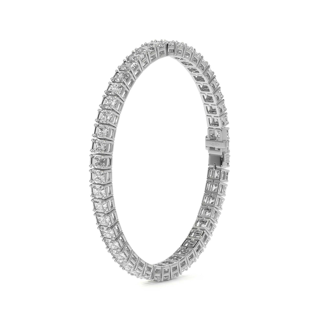 Eternity Emerald Diamond Tennis Bracelet