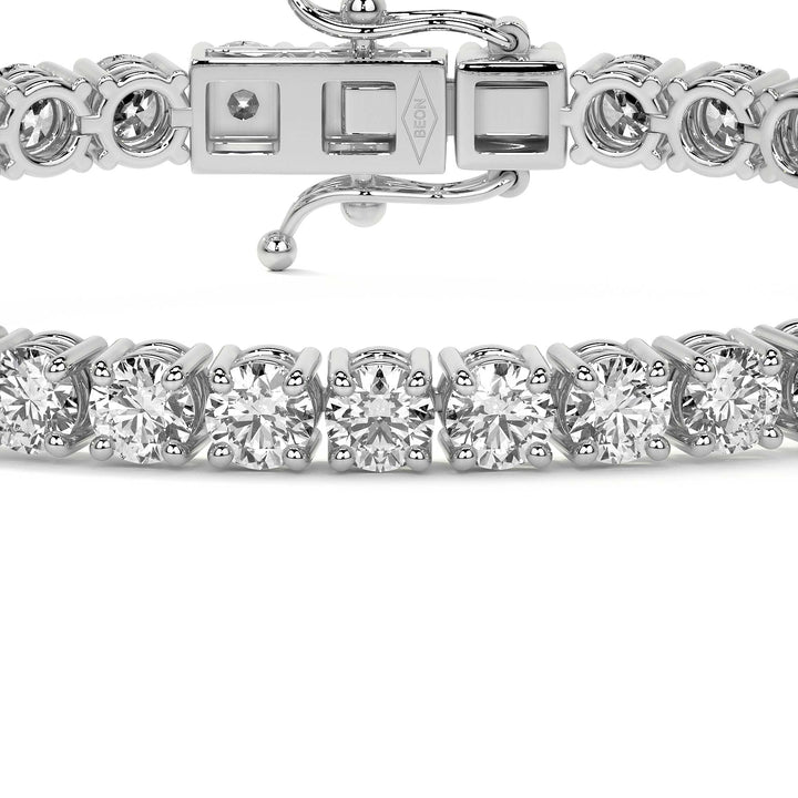 Quadra Round Diamond Tennis Bracelet