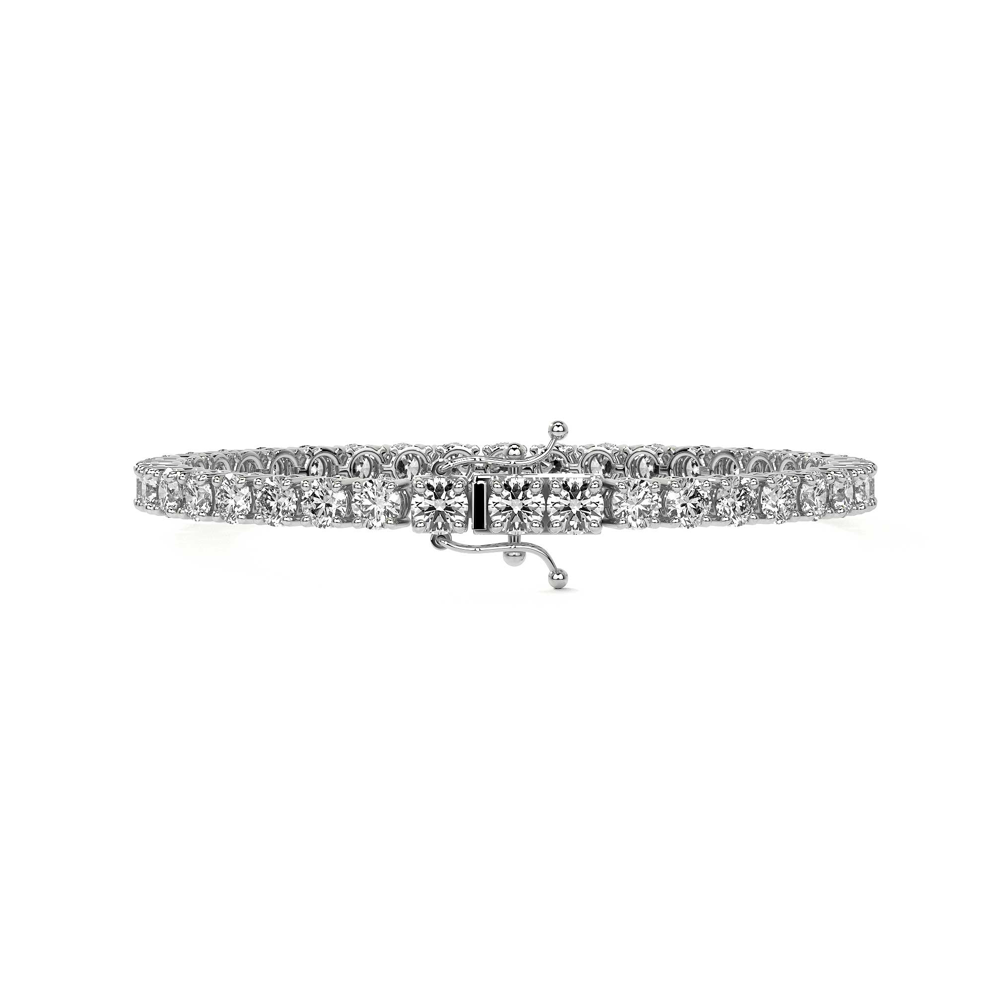 Quadra Round Diamond Tennis Bracelet