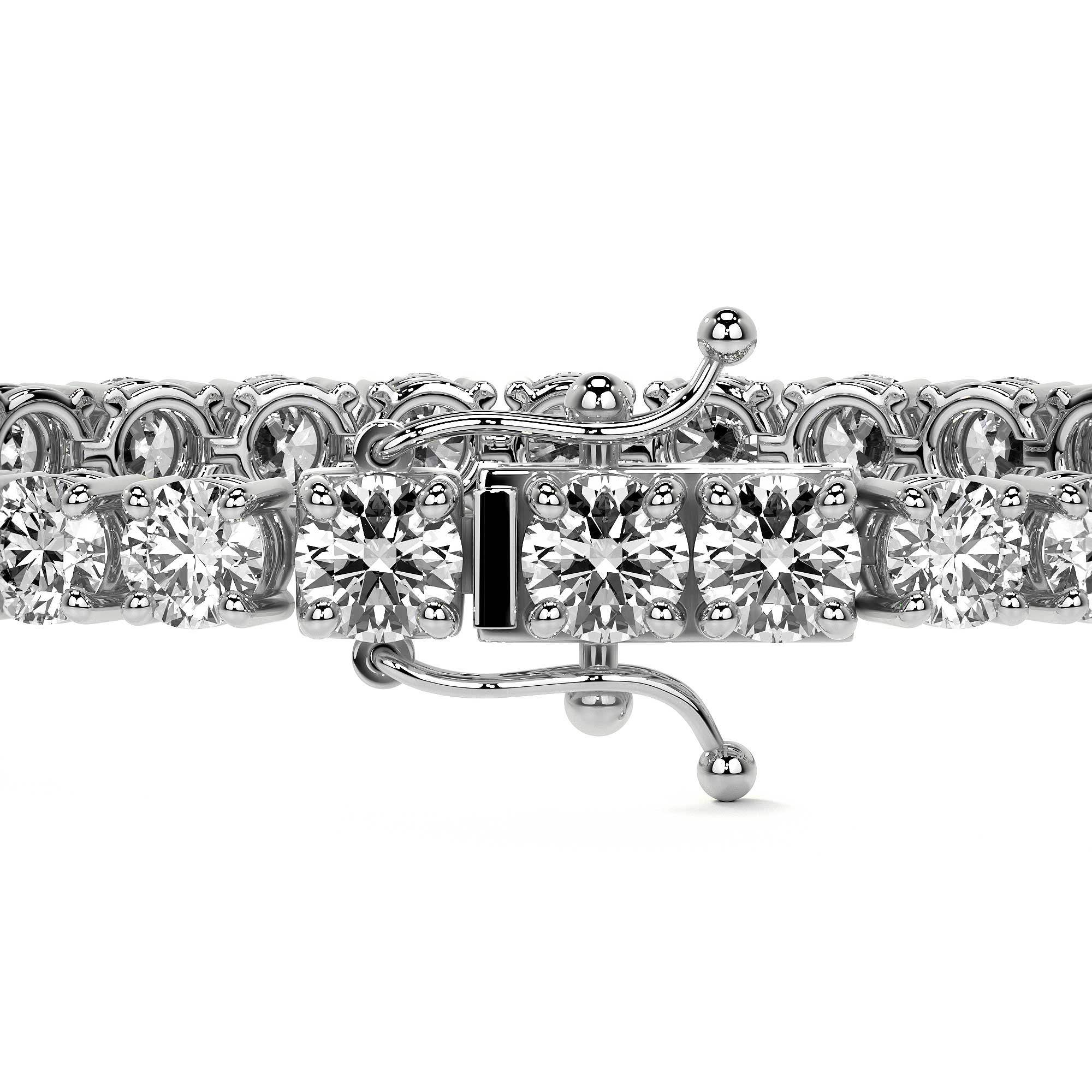 Quadra Round Diamond Tennis Bracelet
