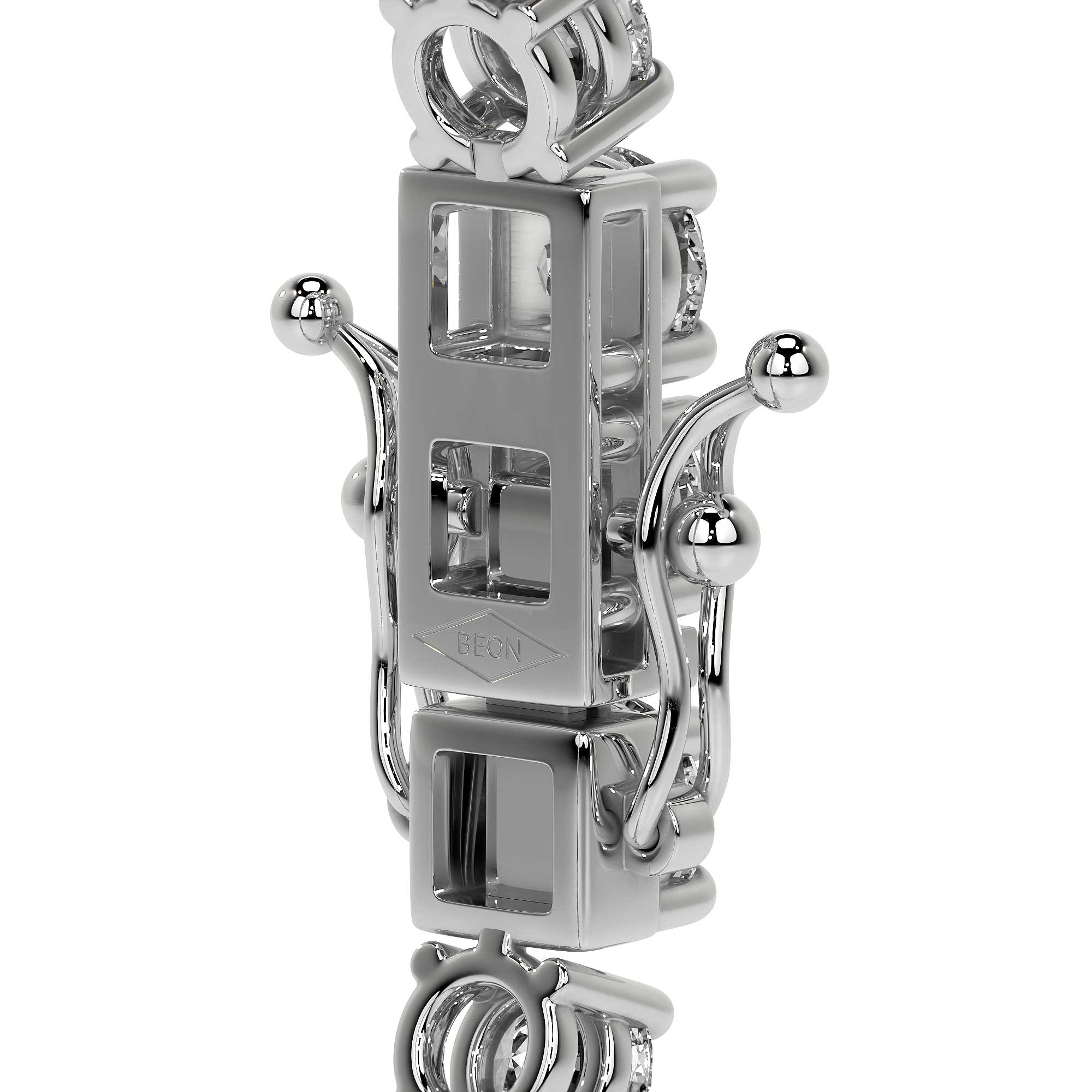 Quadra Round Diamond Tennis Bracelet