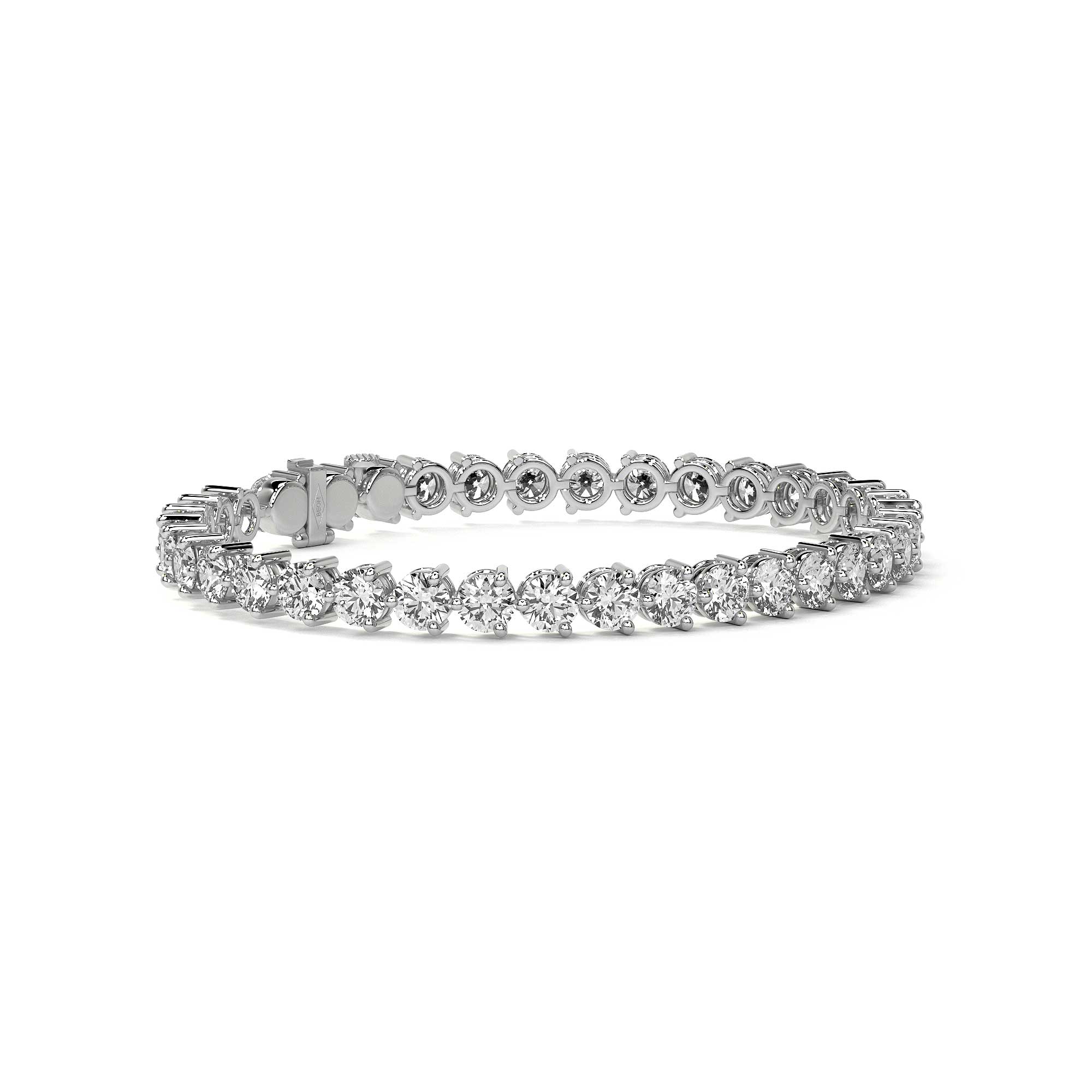 Trinity Round Diamond Tennis Bracelet