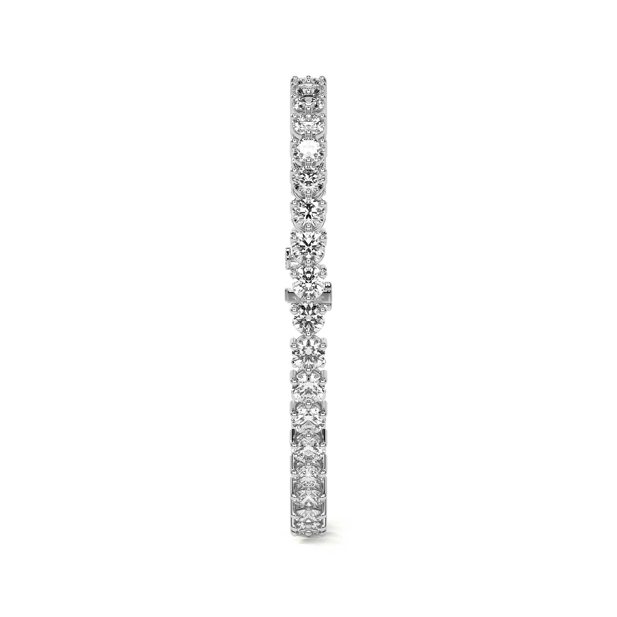 Trinity Round Diamond Tennis Bracelet