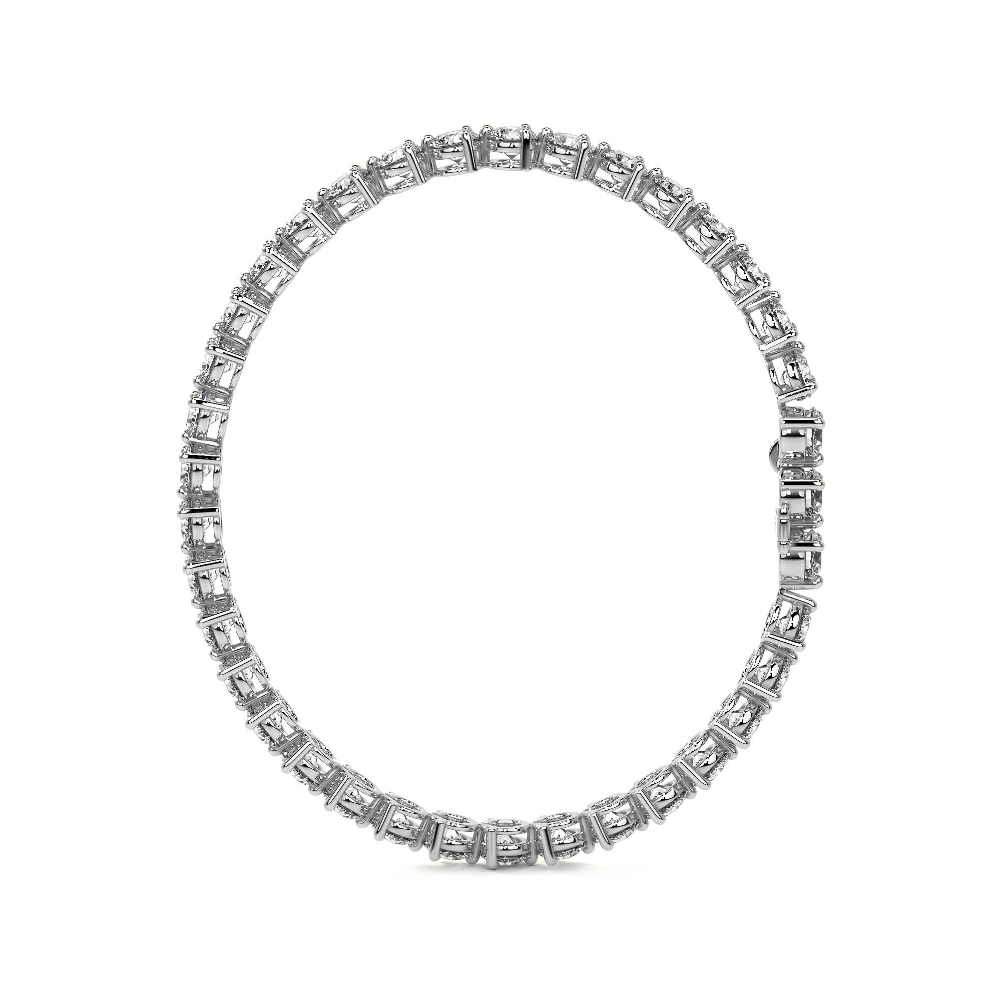Trinity Round Diamond Tennis Bracelet