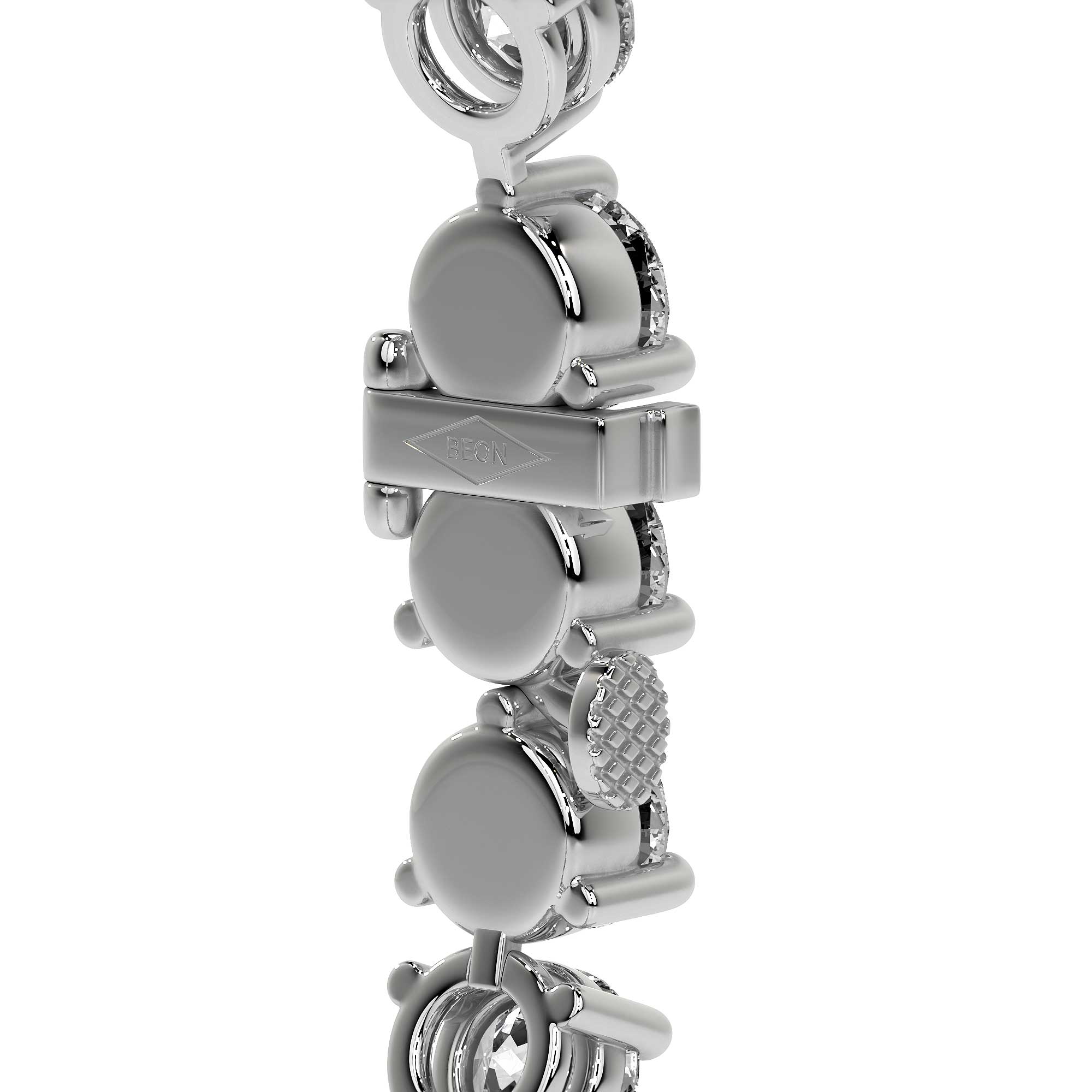 Trinity Round Diamond Tennis Bracelet