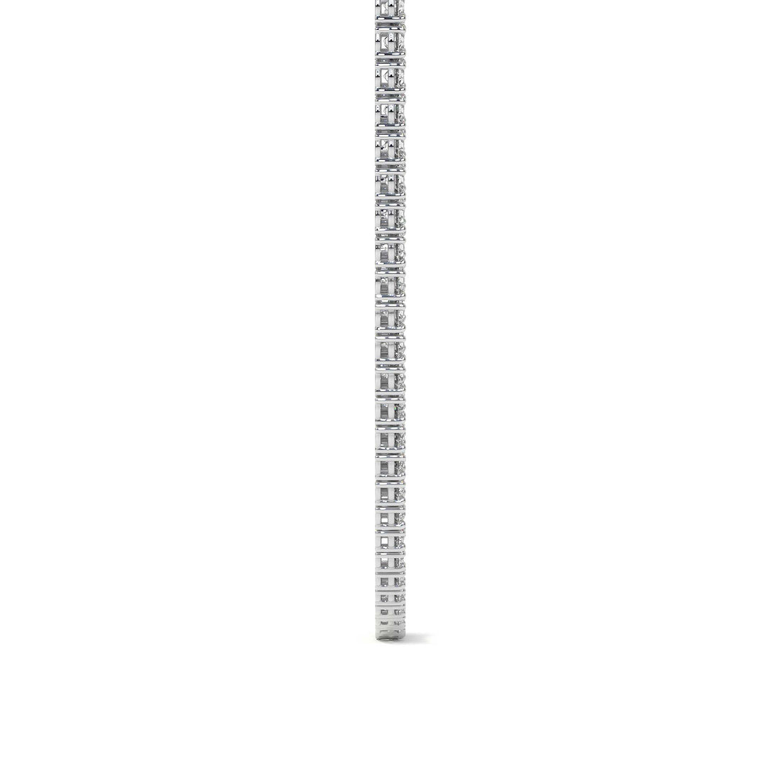 Classic Quadra Round Diamond Tennis Necklace