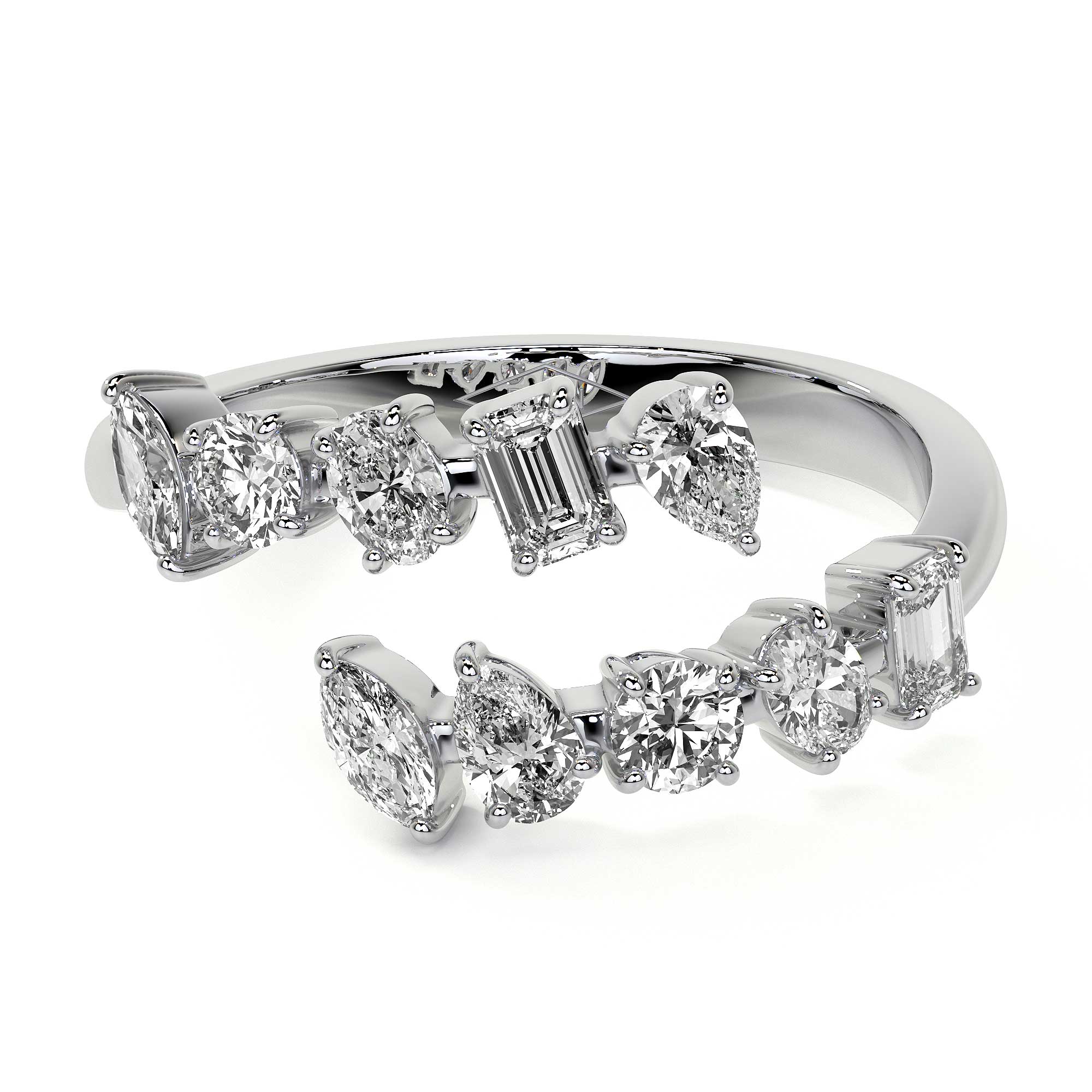 Fancy Diamond Wrap Ring