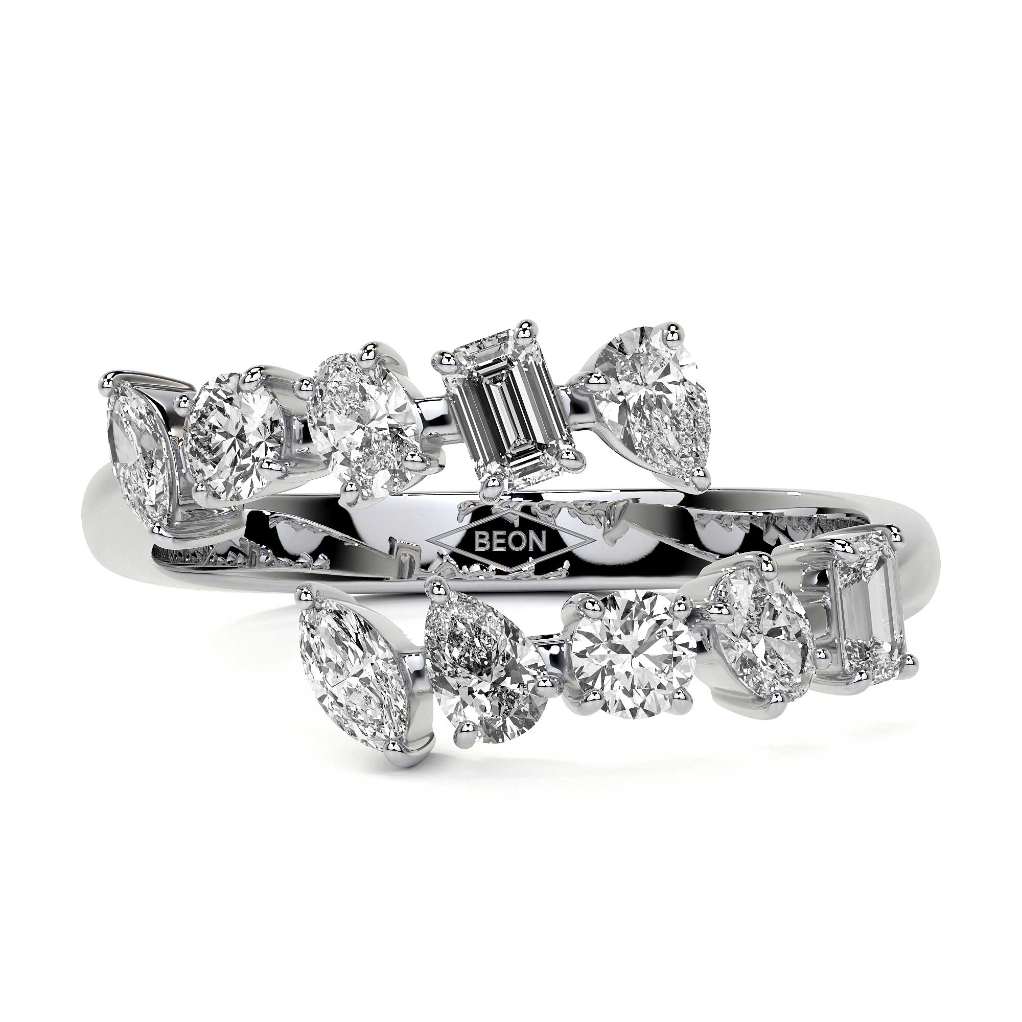 Fancy Diamond Wrap Ring