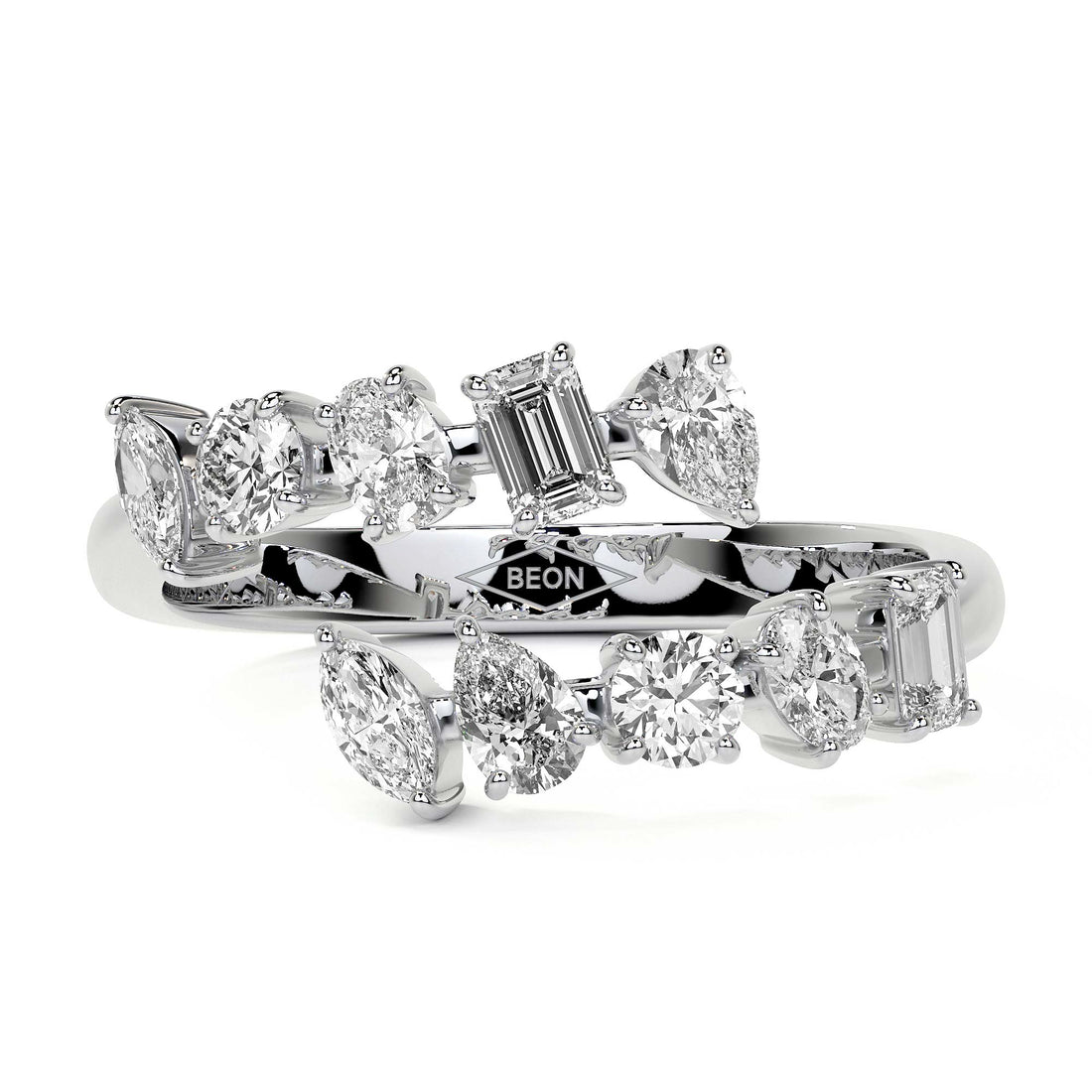 Fancy Diamond Wrap Ring