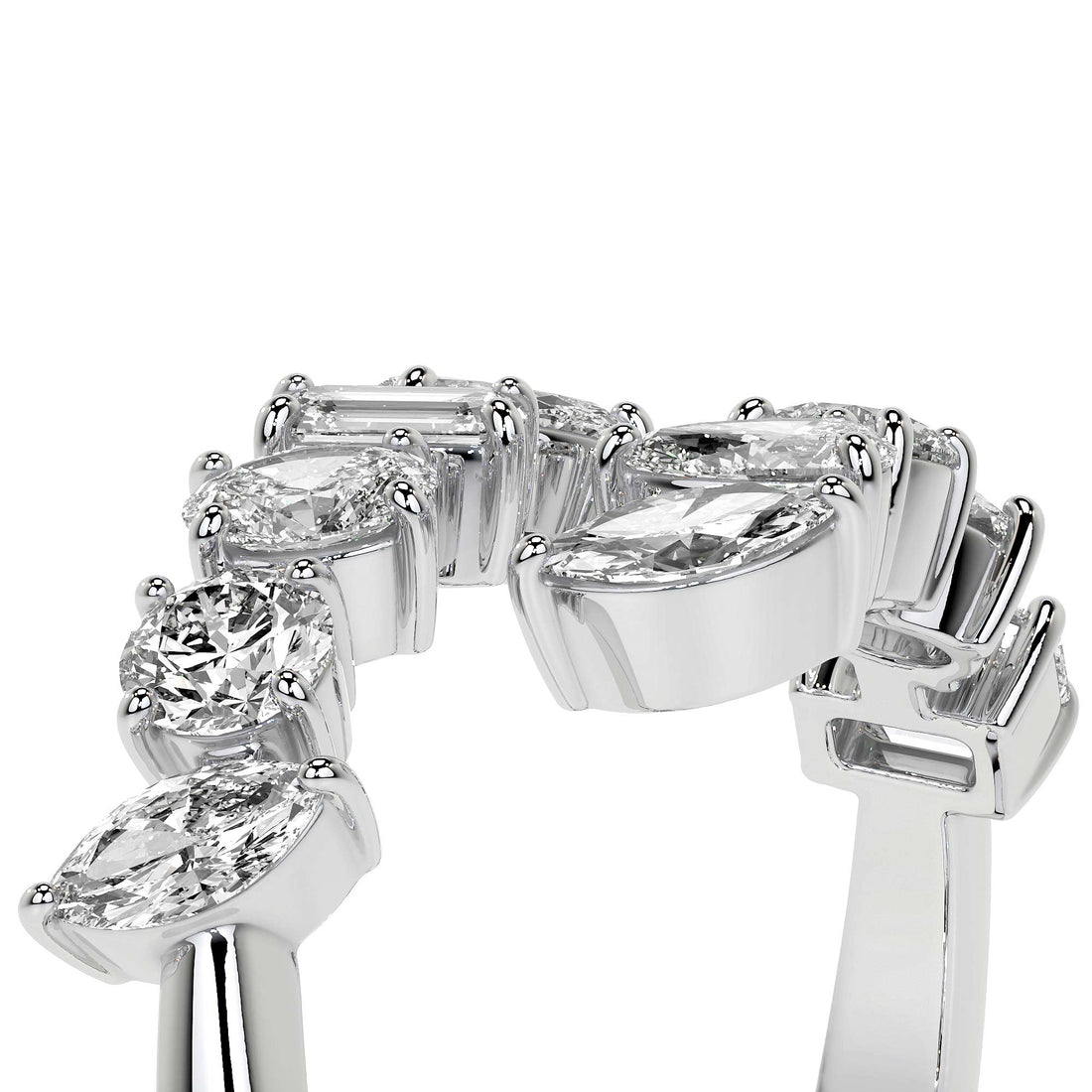 Fancy Diamond Wrap Ring