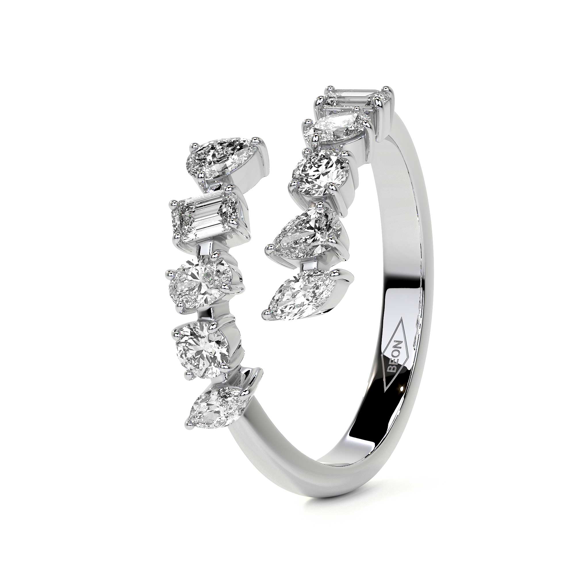 Fancy Diamond Wrap Ring