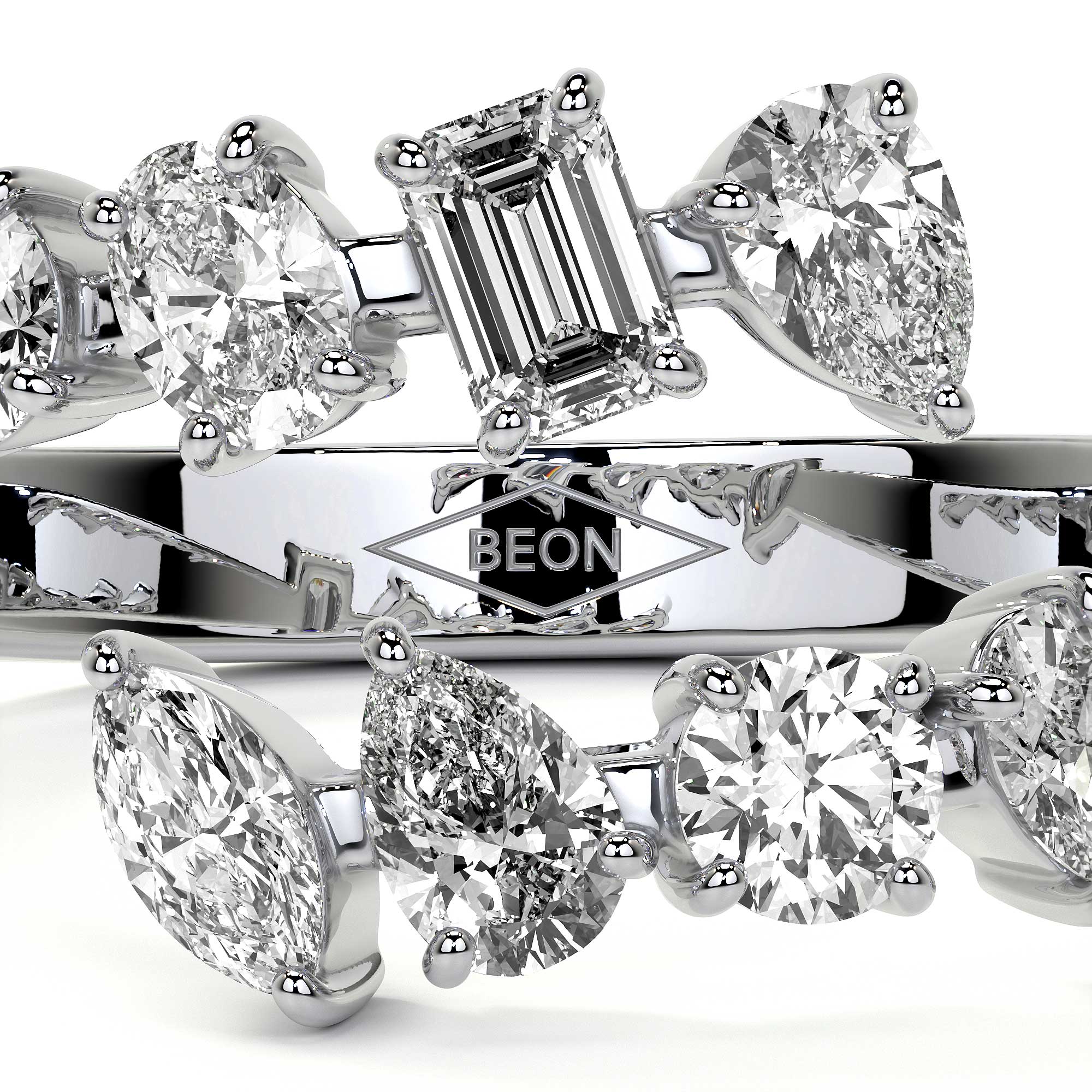 Fancy Diamond Wrap Ring