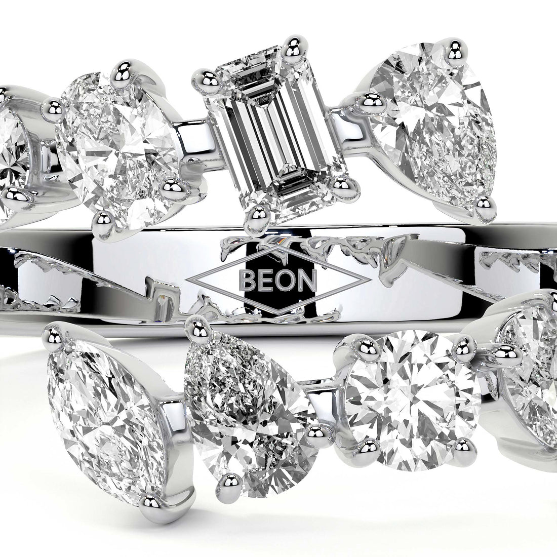 Fancy Diamond Wrap Ring