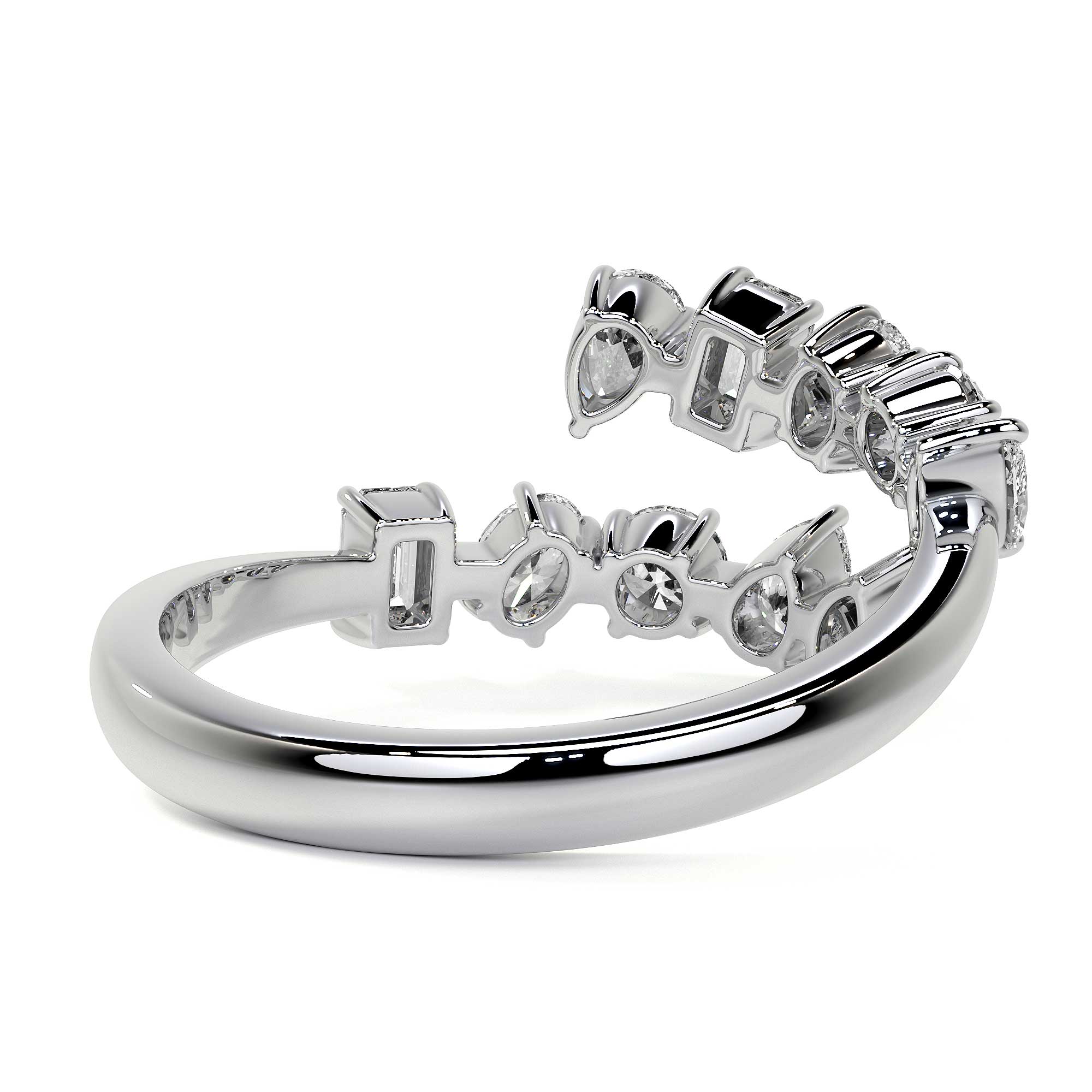 Fancy Diamond Wrap Ring