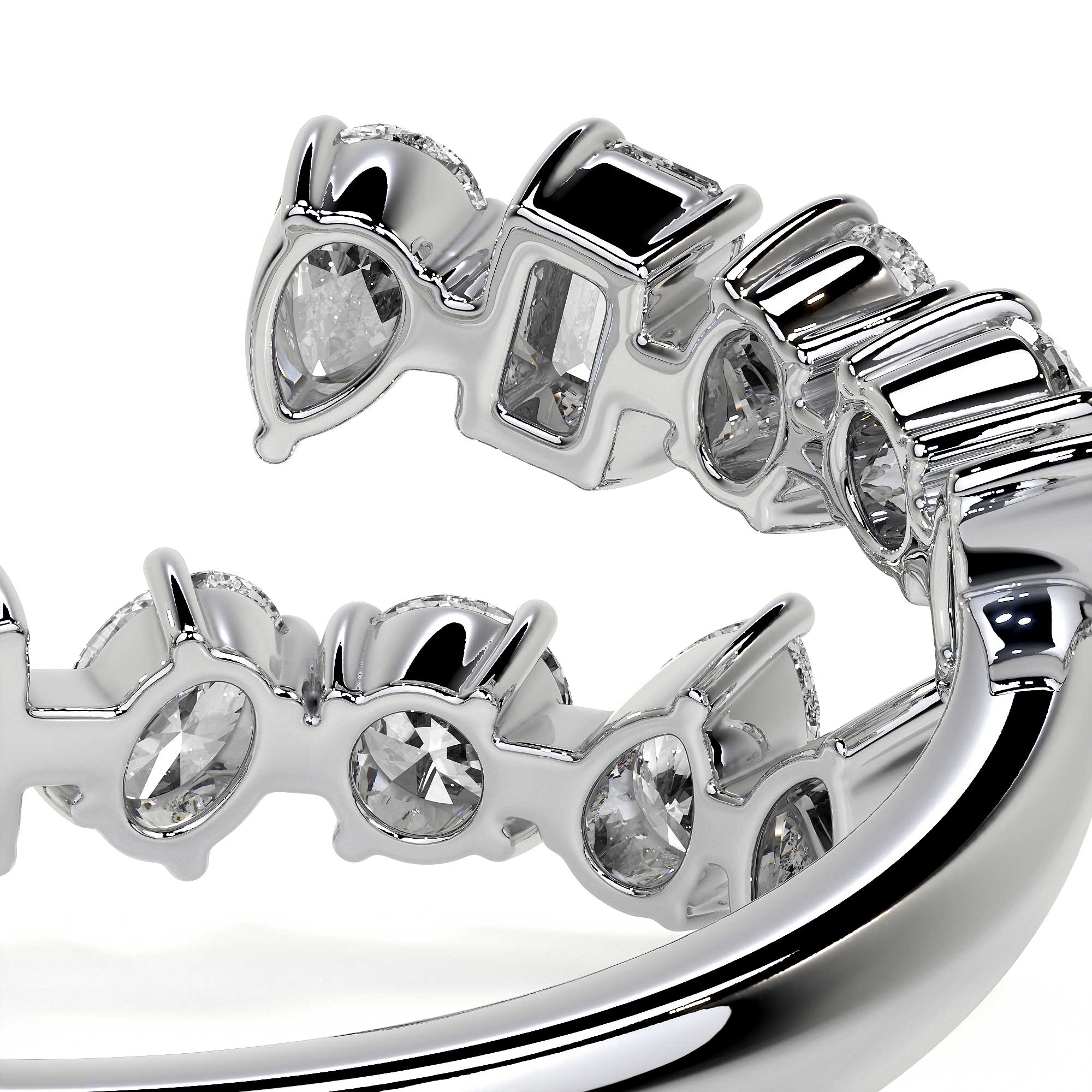 Fancy Diamond Wrap Ring