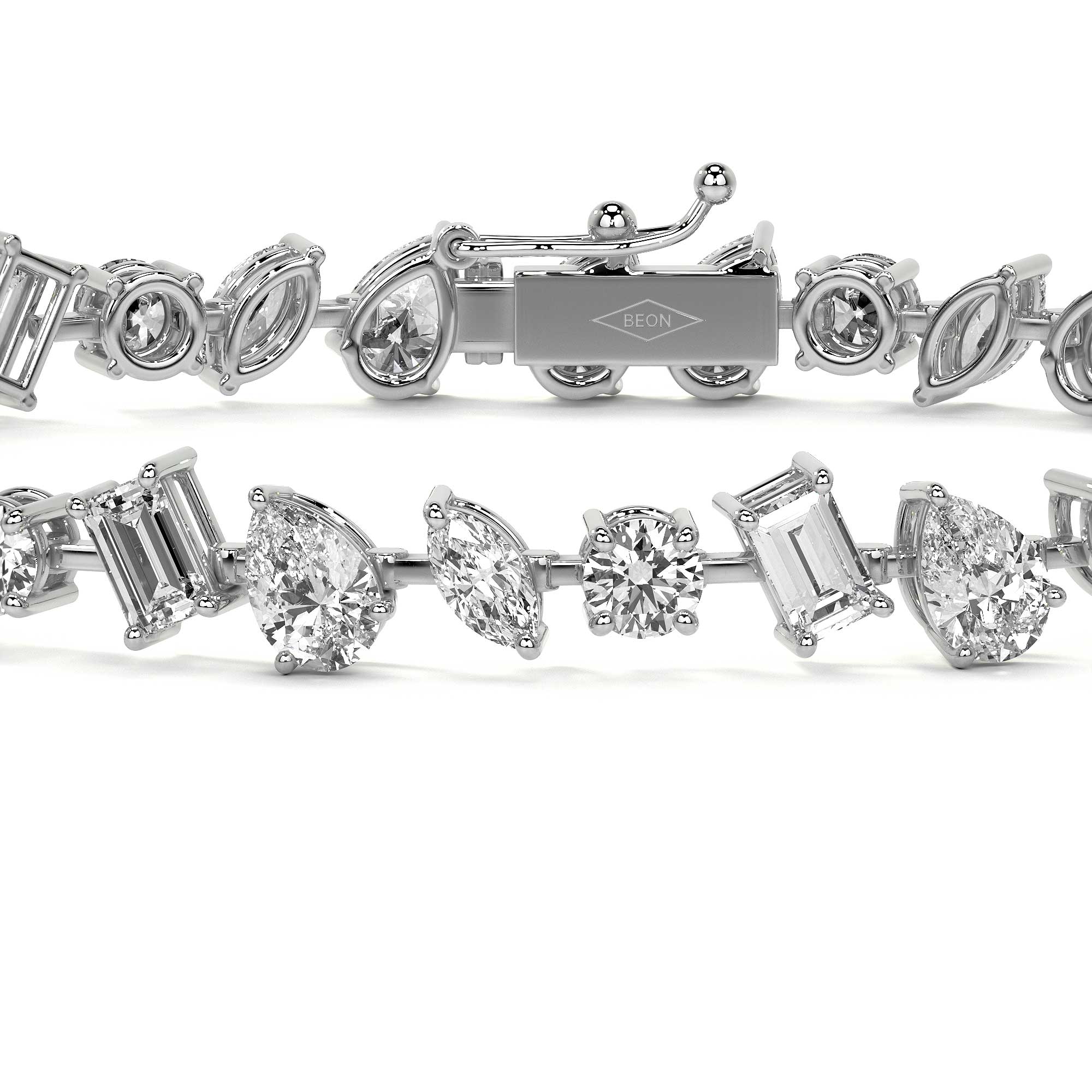 Fancy Diamond Tennis Bracelet