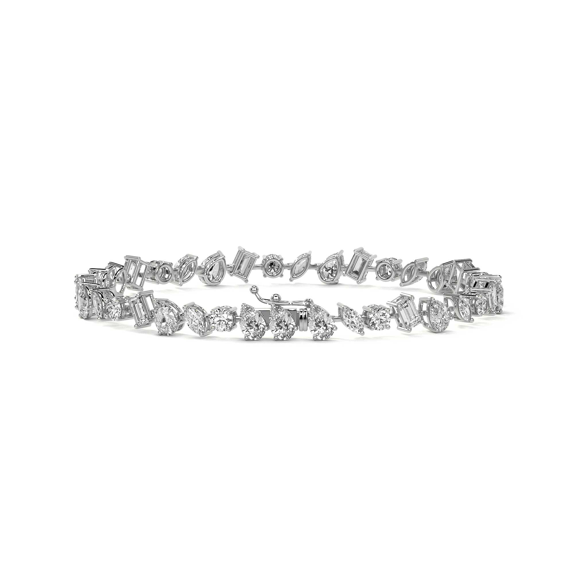 Fancy Diamond Tennis Bracelet