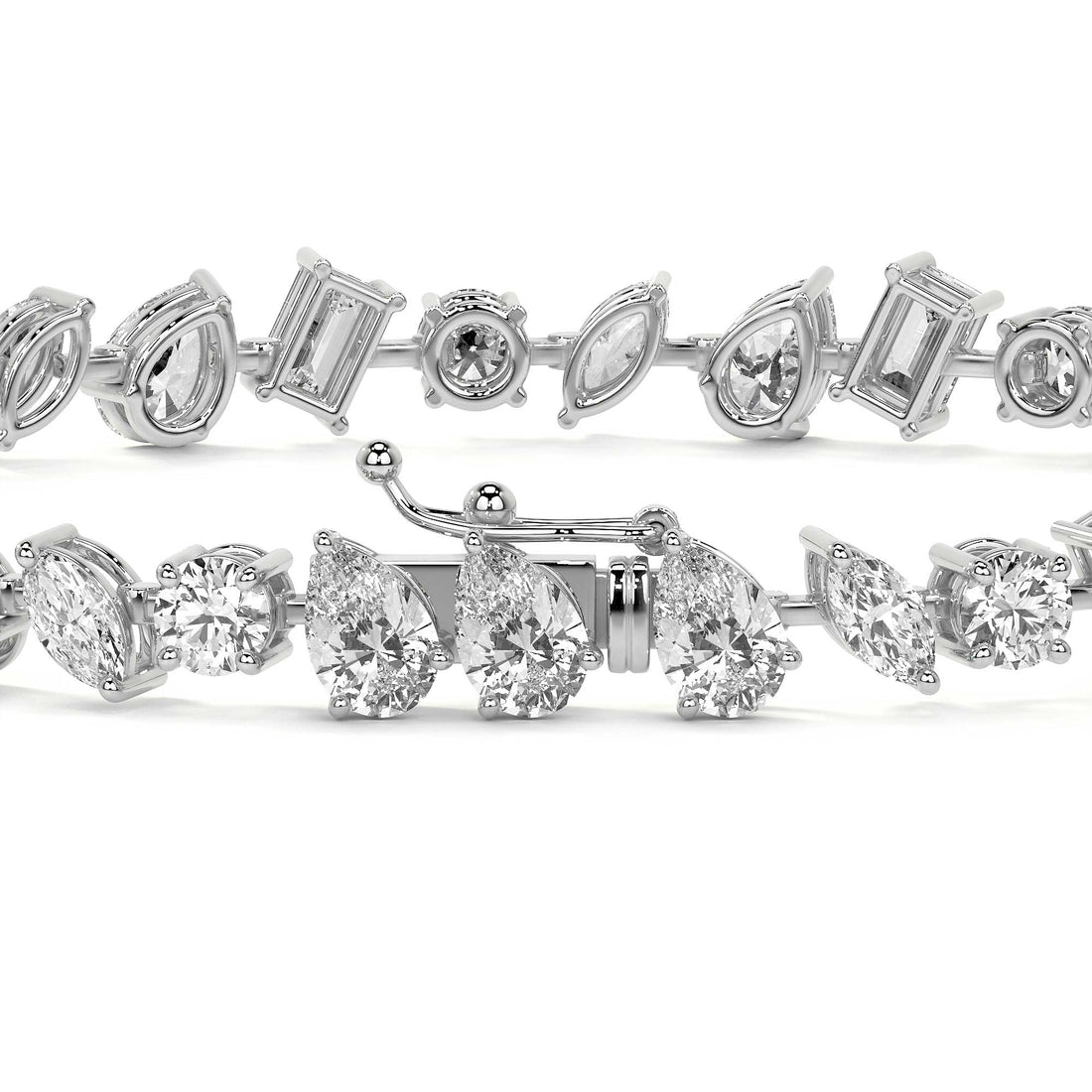 Fancy Diamond Tennis Bracelet