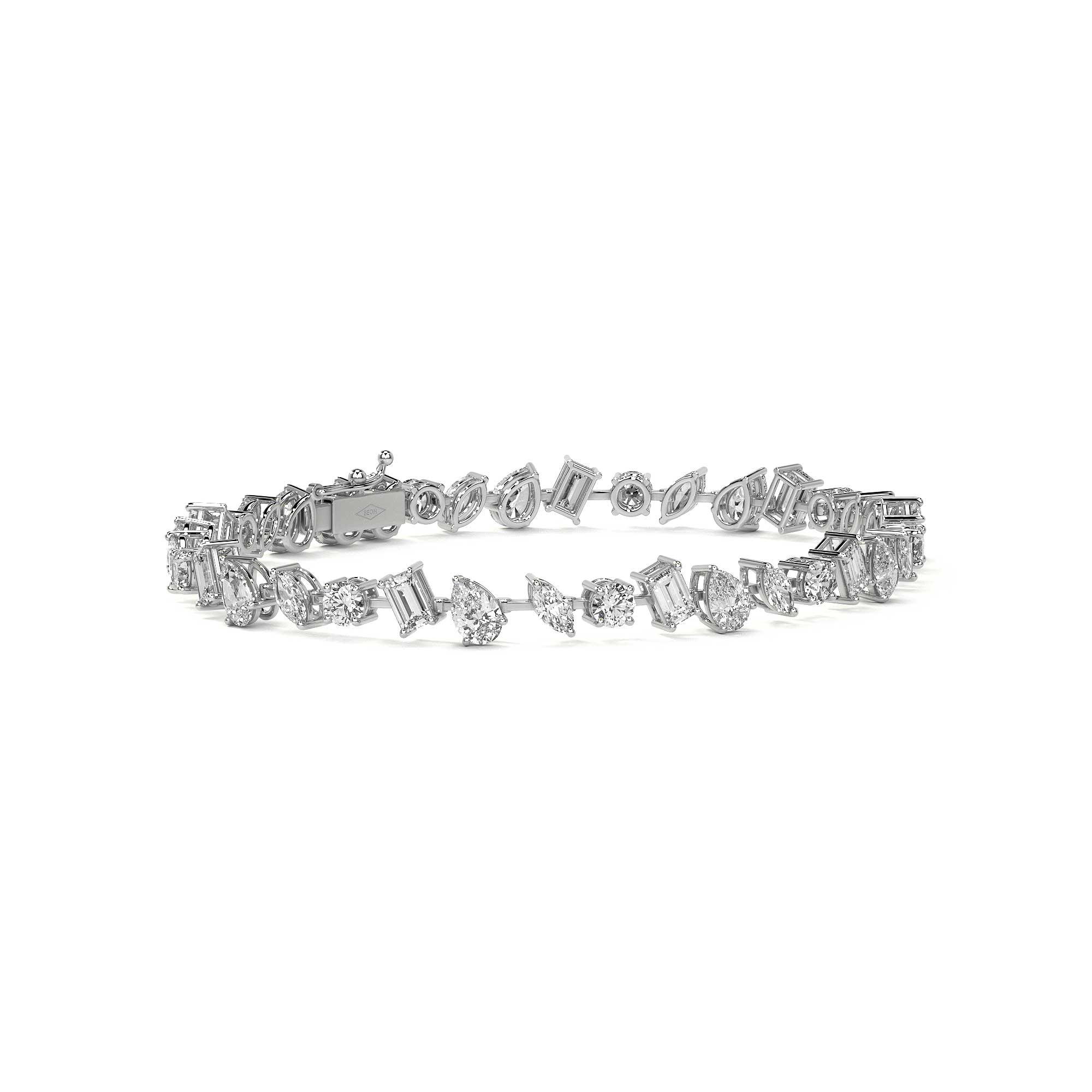 Fancy Diamond Tennis Bracelet