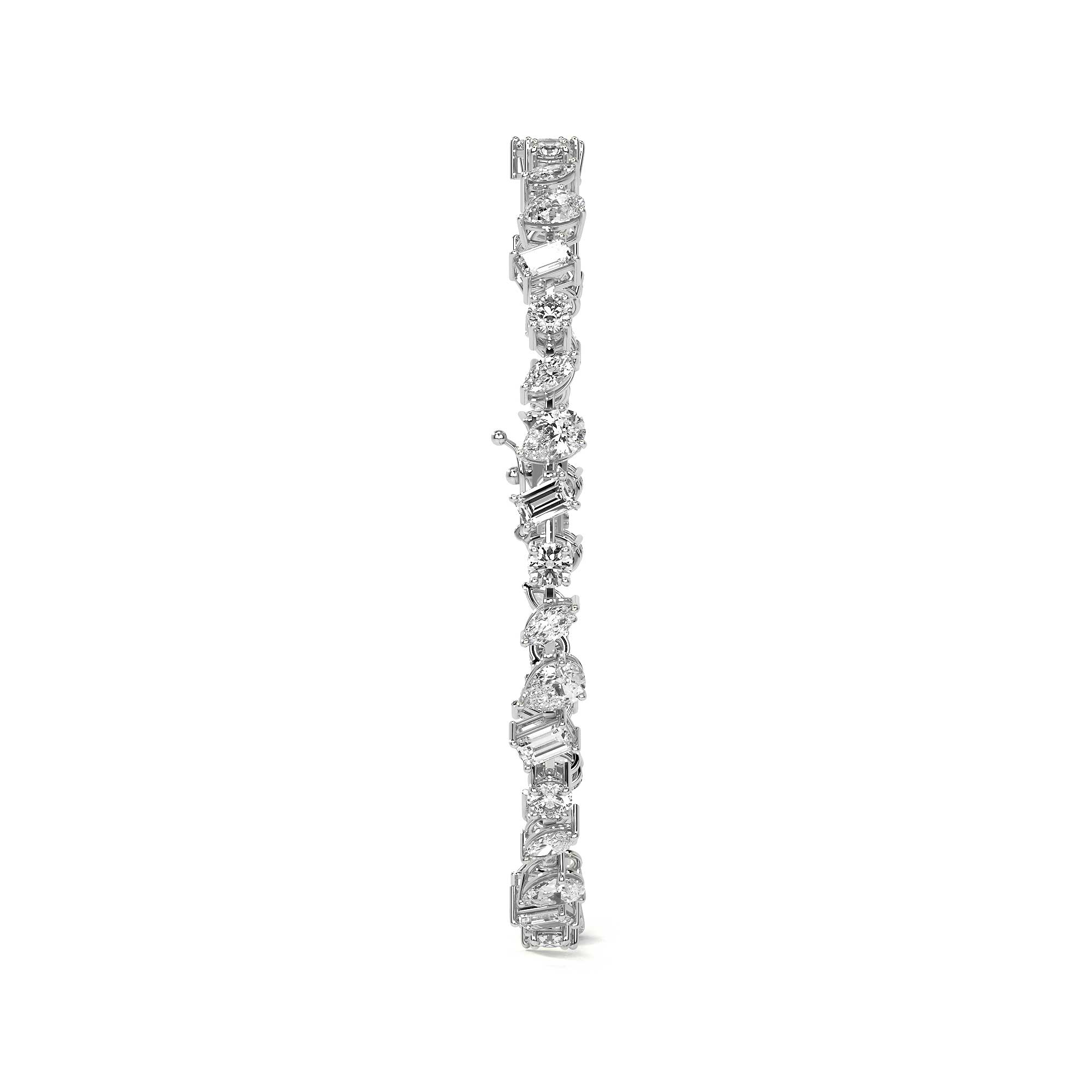 Fancy Diamond Tennis Bracelet