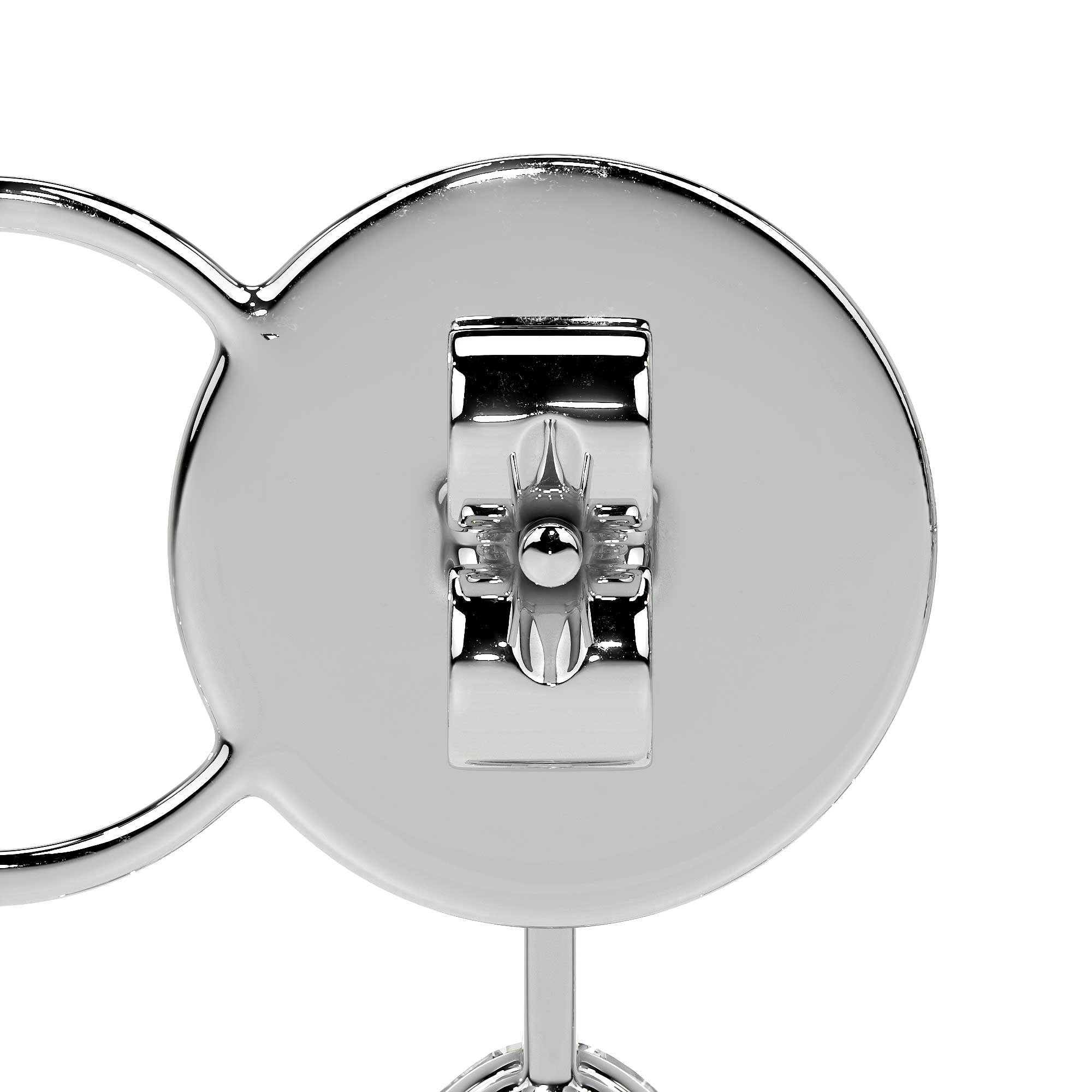 Fancy Diamond Drop Stud Earrings