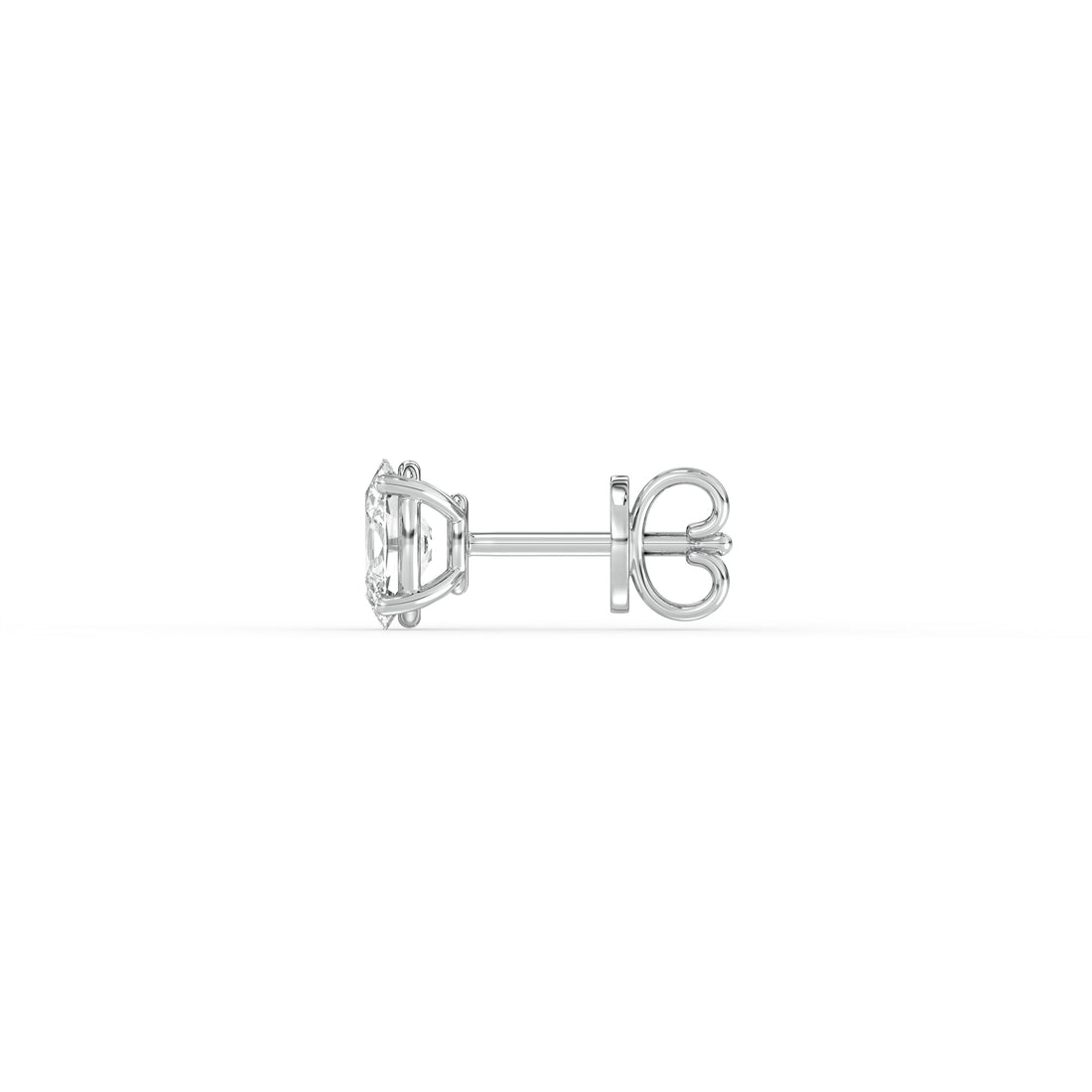 OVAL DIAMOND PLATINUM EAR STUDS - ( 0.72CT) showcasing elegant design and brilliance in platinum.