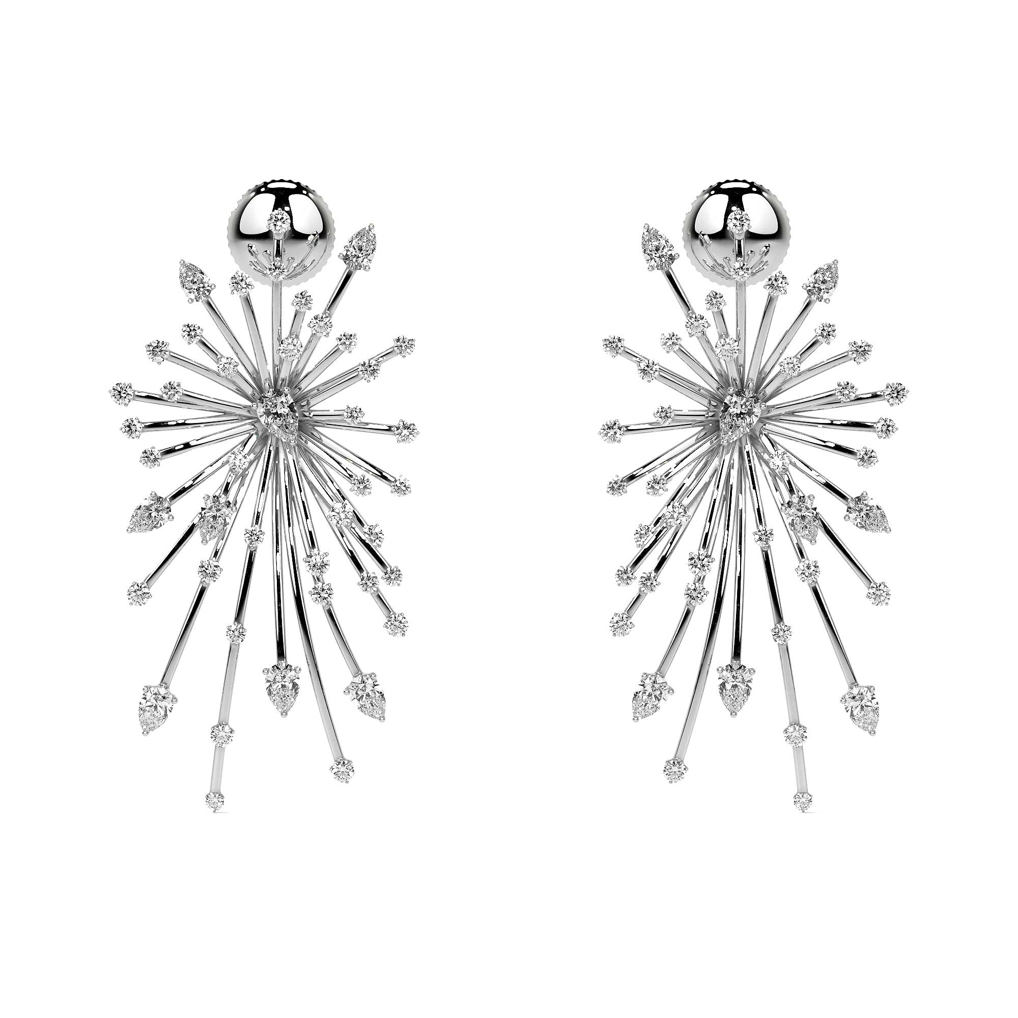 Firework Diamond Earrings