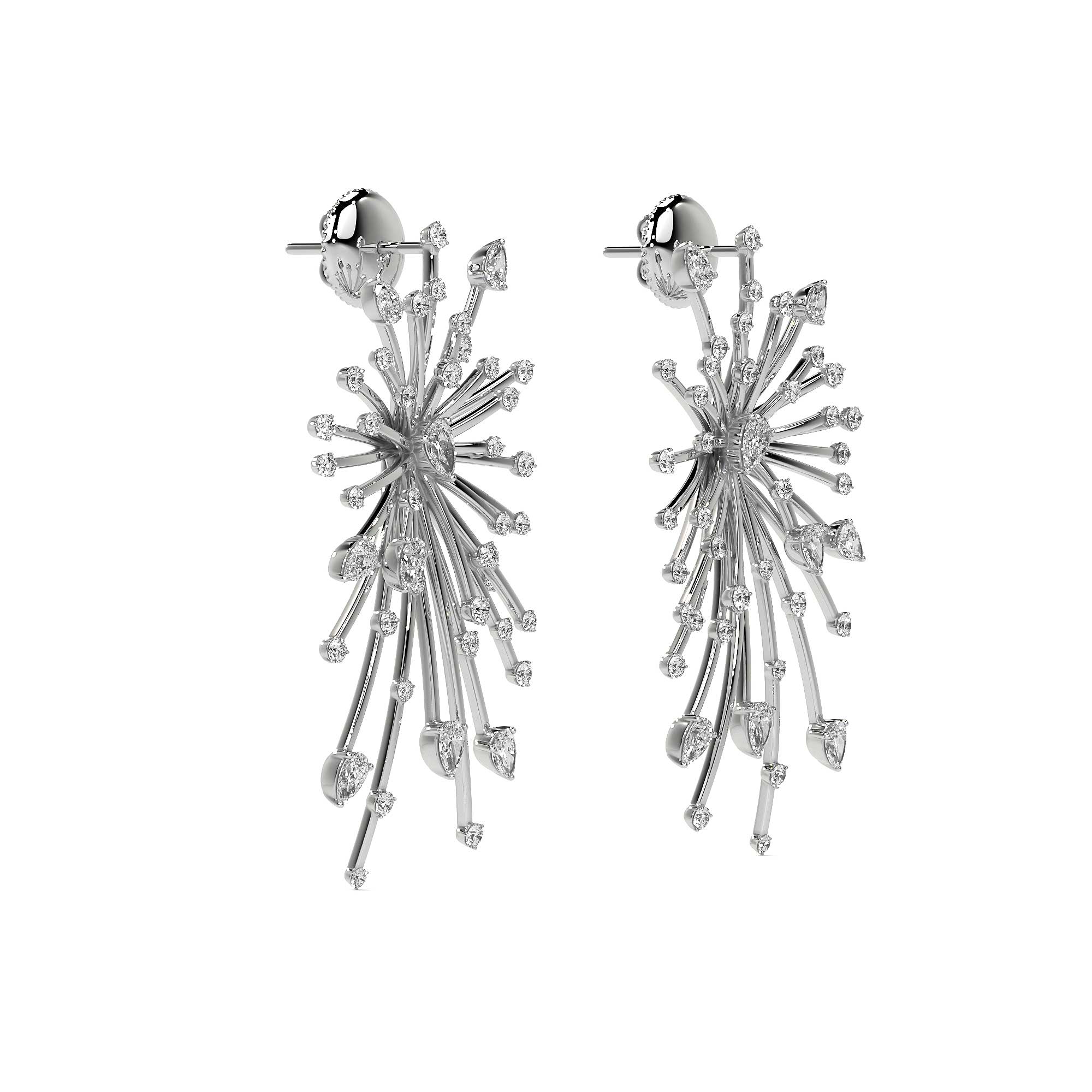 Firework Diamond Earrings